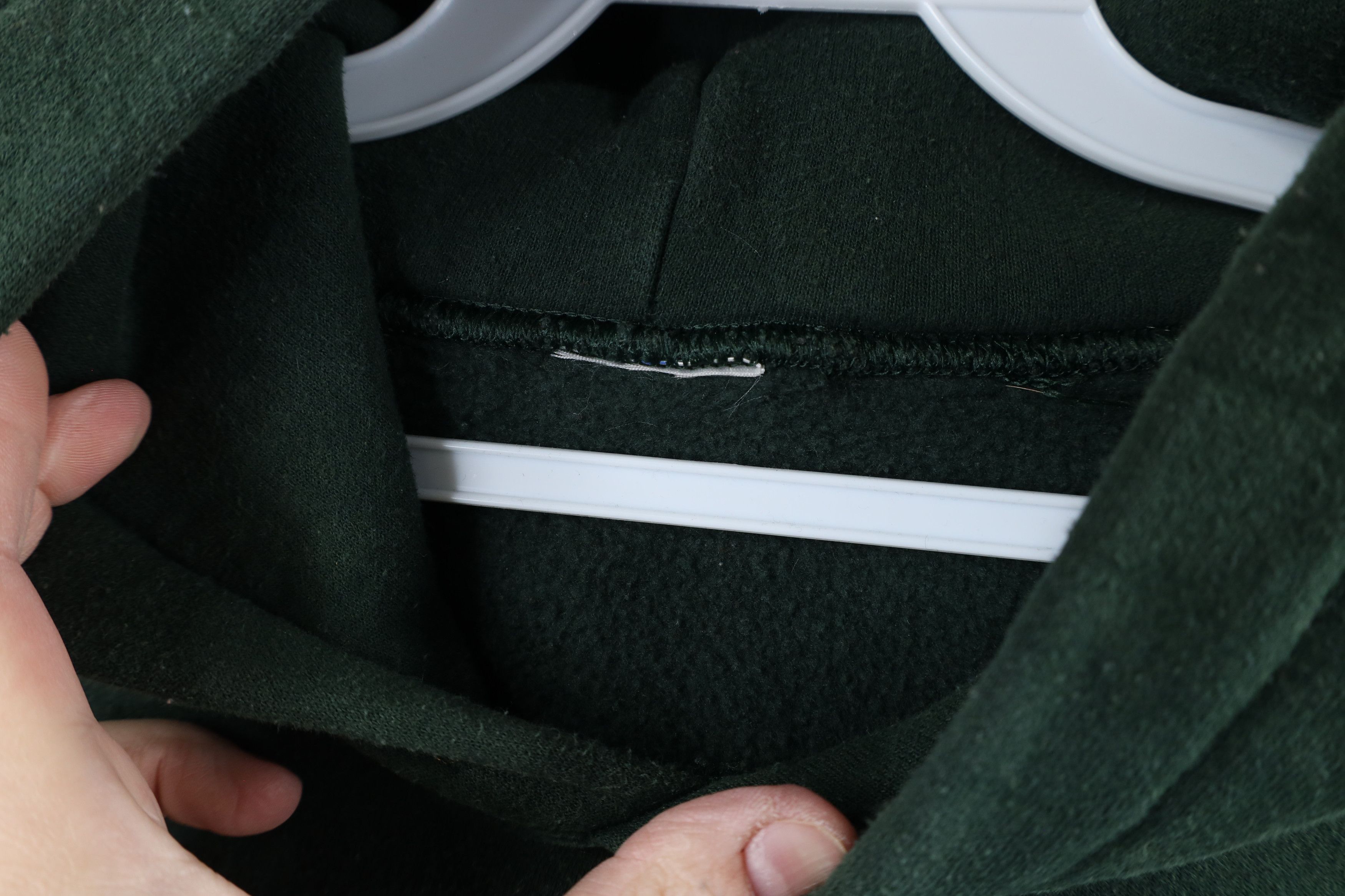 Vintage Vintage 90s Streetwear Blank Heavy Hoodie Sweatshirt Green Size US XXL / EU 58 / 5 - 5 Thumbnail