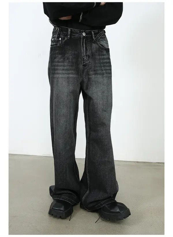 Japanese Brand Kimiko x Rina Vintage washed cool oldschool wide-leg jeans Size US 32 / EU 48 - 1 Thumbnail