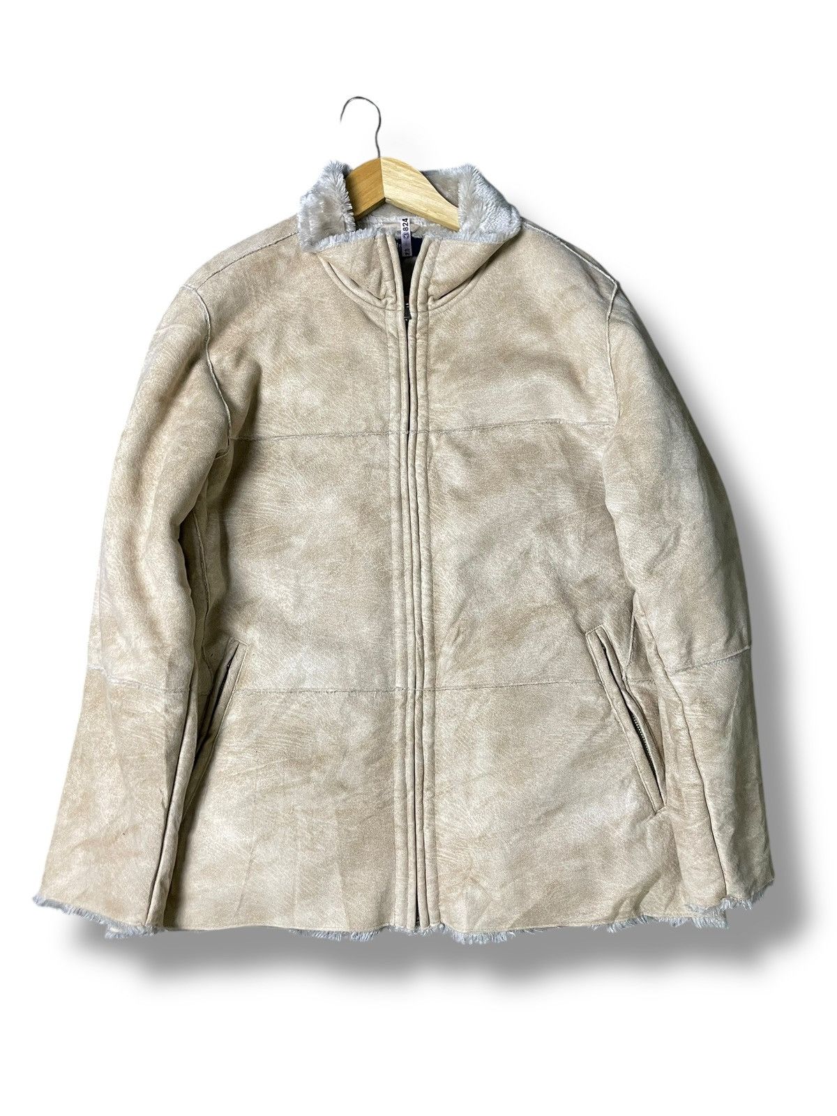 Japanese Brand × Vintage VILLAND Shearling Jacket with Fleece Lining (87) Size US L / EU 52-54 / 3 - 1 Thumbnail
