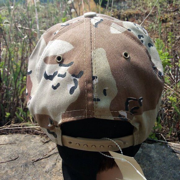 Vintage NWT DS Operation Desert Storm Camouflage Snap Back Hat Size ONE SIZE - 3 Thumbnail