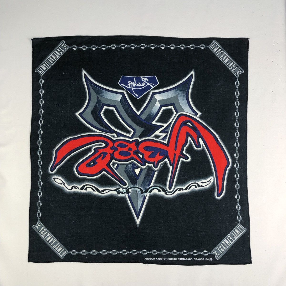 Nintendo Rare Vintage 2001 Final Fantasy X Handkerchief Bandana Size ONE SIZE - 4 Thumbnail