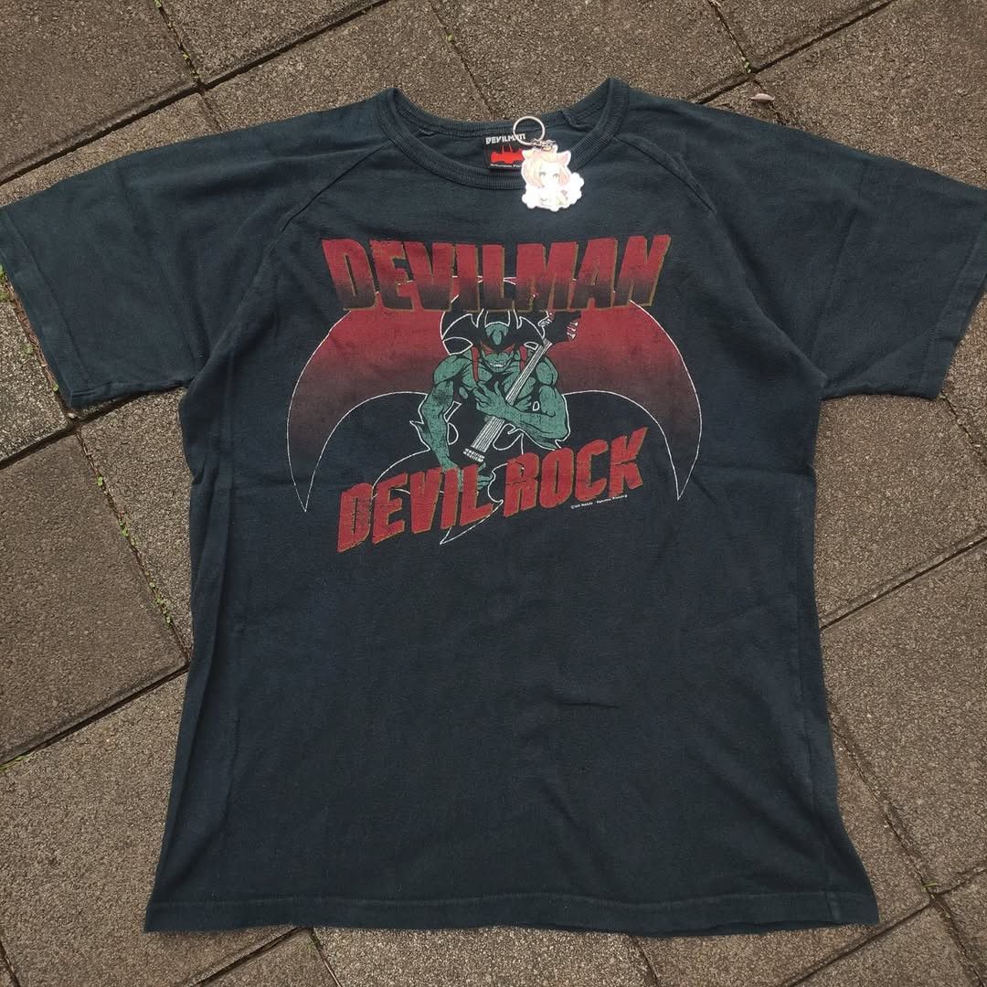 Anime Vintage 90s Devilman Devil Rock Tee Size US M / EU 48-50 / 2 - 2 Thumbnail