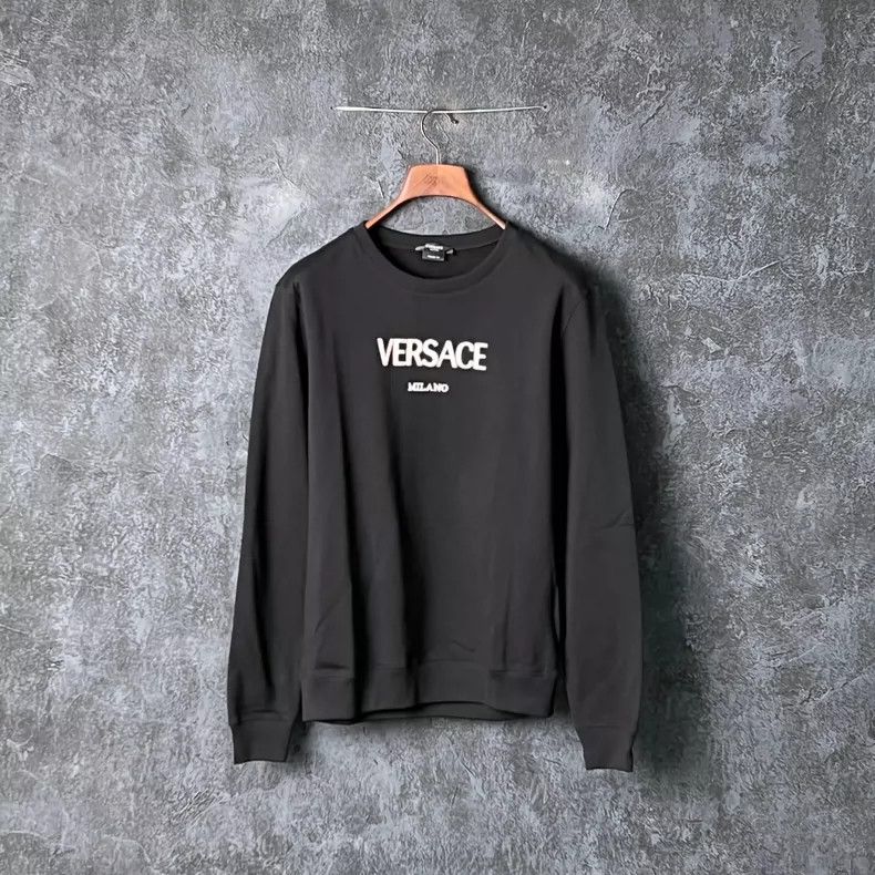 Versace Versace Letter cotton pullover sweatshirt Size US L / EU 52-54 / 3 - 1 Thumbnail