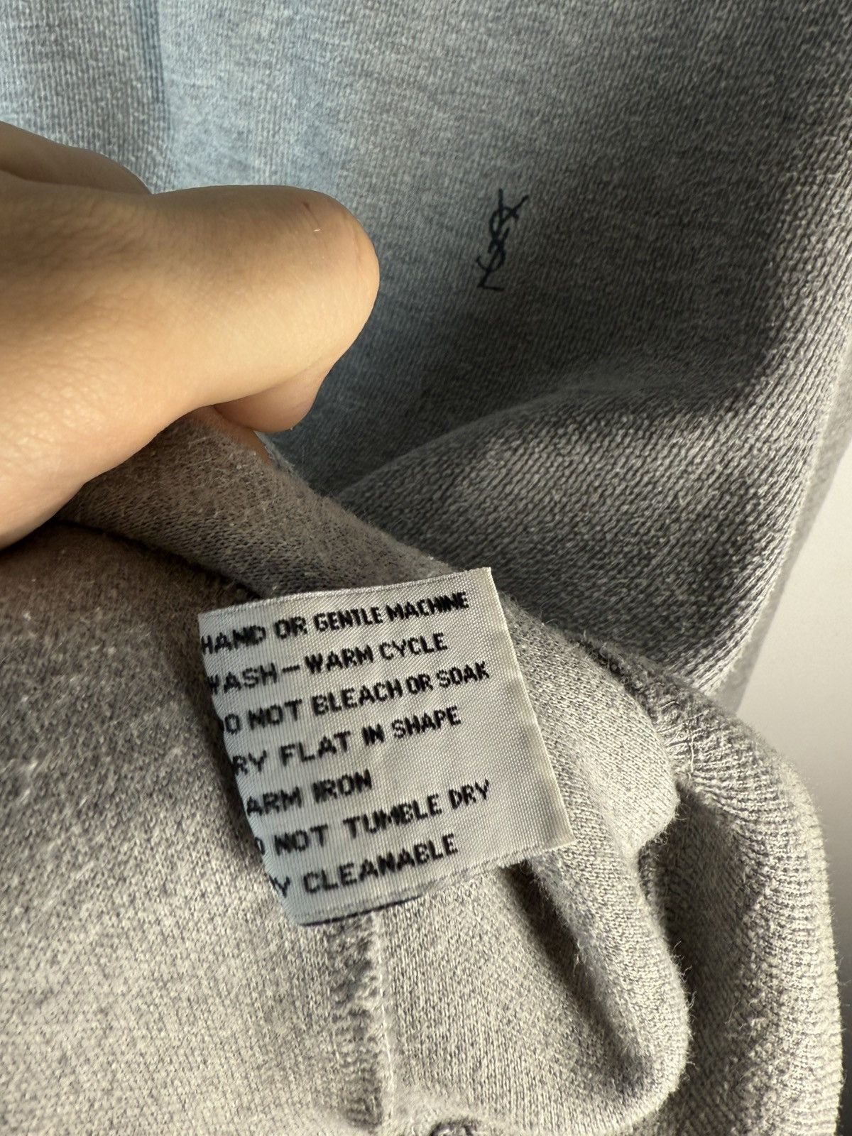 Yves Saint Laurent 90’s YSL Sweatshirt 1/4 Button YSL Sweater Size US L / EU 52-54 / 3 - 9 Thumbnail