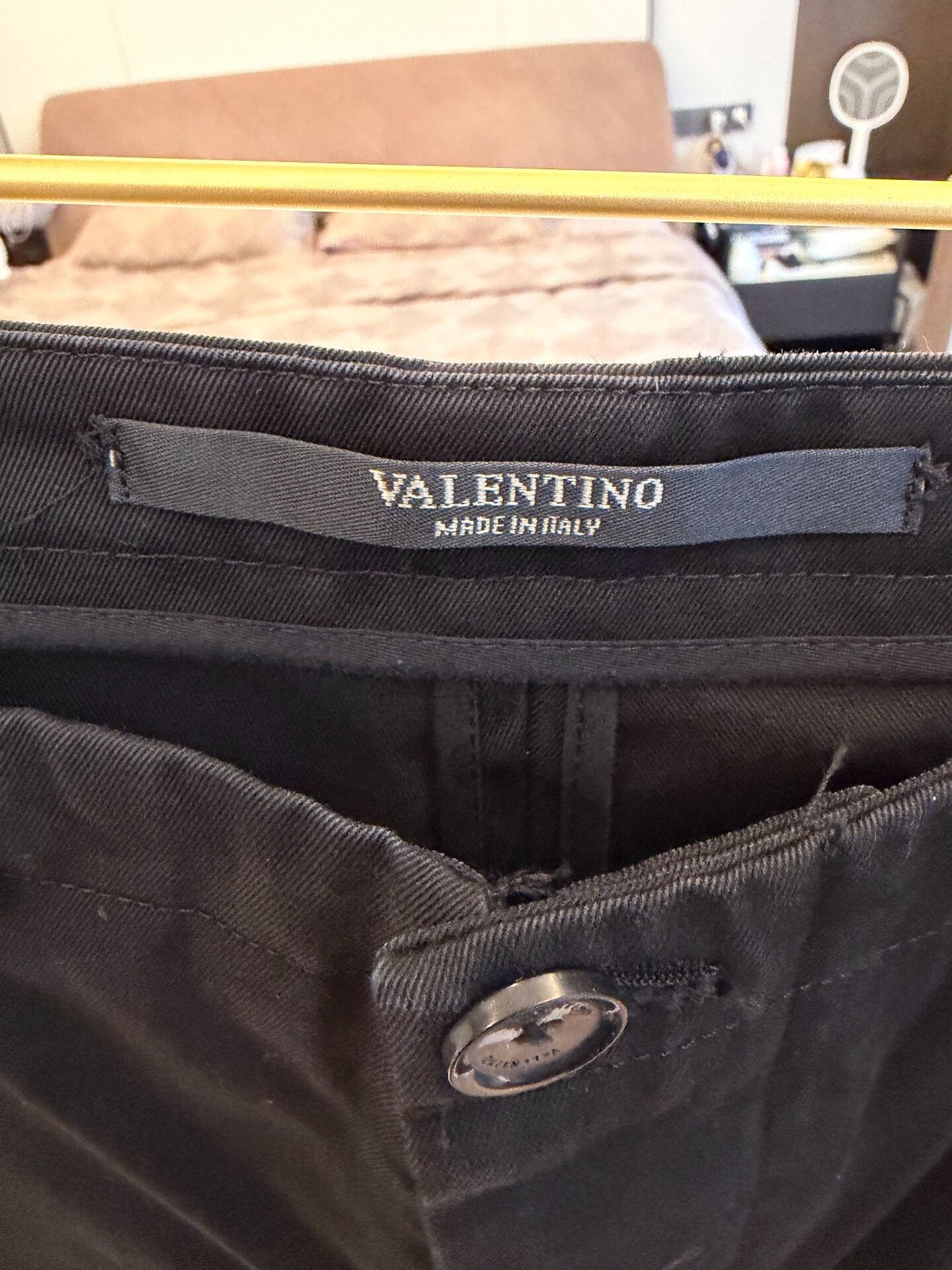 Valentino black men's cargo pants size 46 Size US 30 / EU 46 - 2 Thumbnail