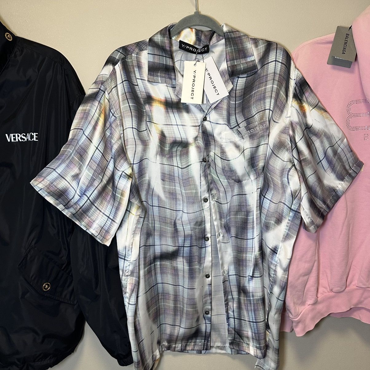 Y/Project SS24 Y/Project Check Shirt Runway Light Blue Oversized Size US M / EU 48-50 / 2 - 2 Thumbnail