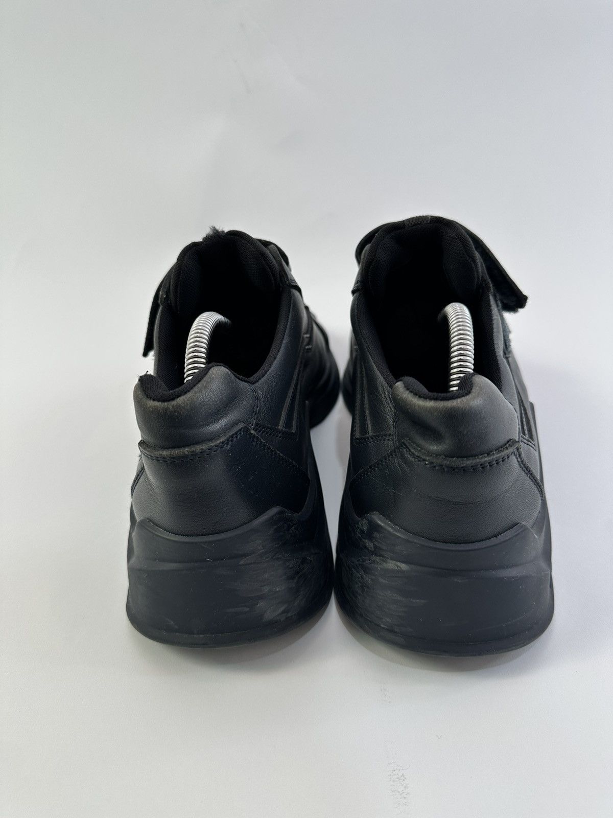 Prada Prada Blue Leather Low Top Sneakers Size 8 Size US 8 / EU 41 - 4 Thumbnail