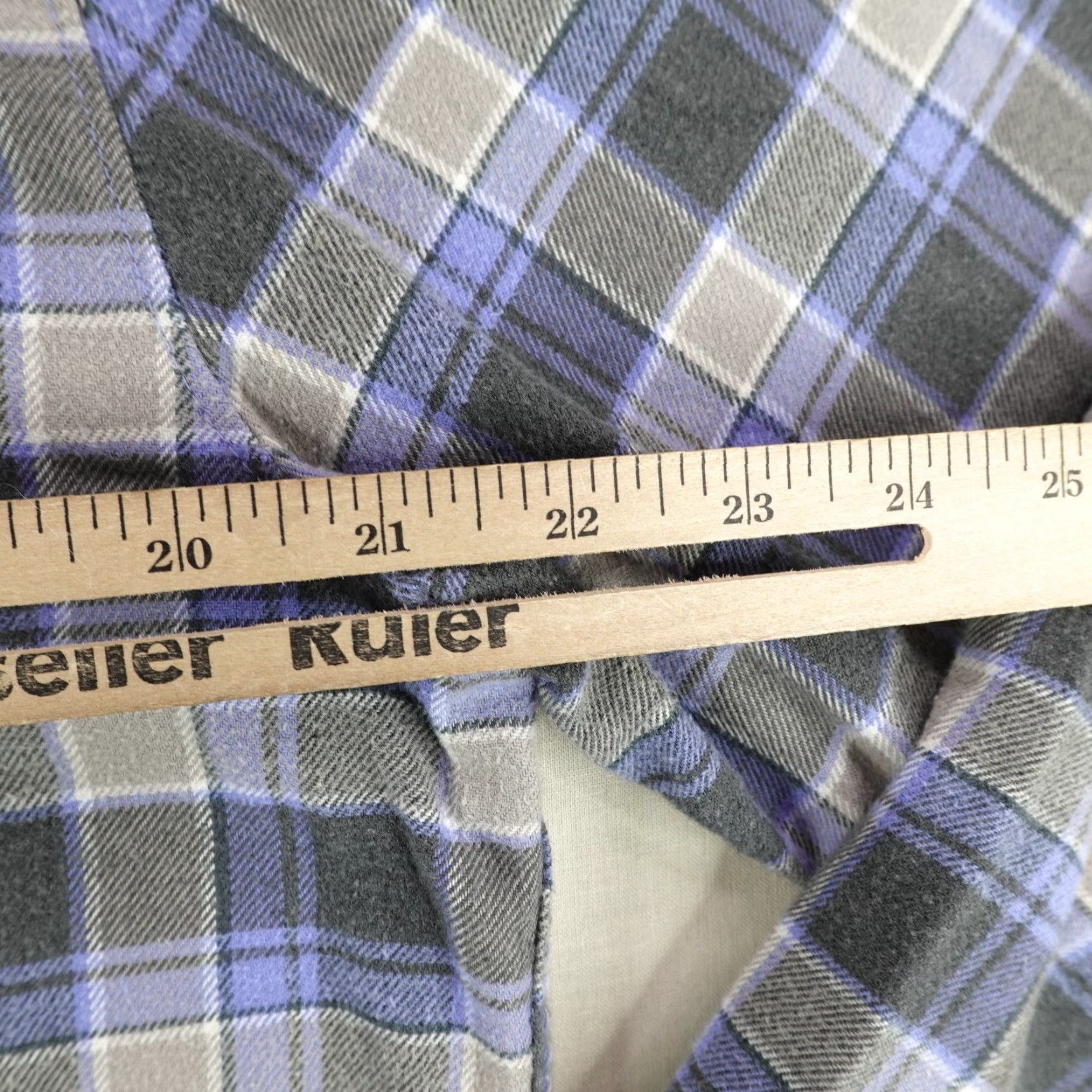 The North Face NORTH FACE Flannel Button-Up Shirt Mens Large Blue Plaid Long Sleeve Outdoor Work Size US L / EU 52-54 / 3 - 7 Thumbnail