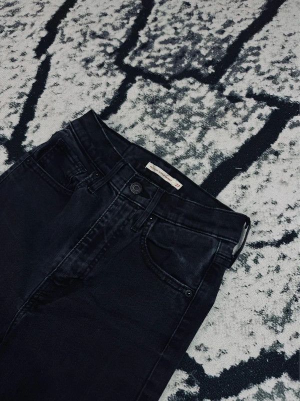 Levi's Levis Mile High Super Skinny Jeans Black 27 28 Size 27" / US 4 / IT 40 - 4 Thumbnail