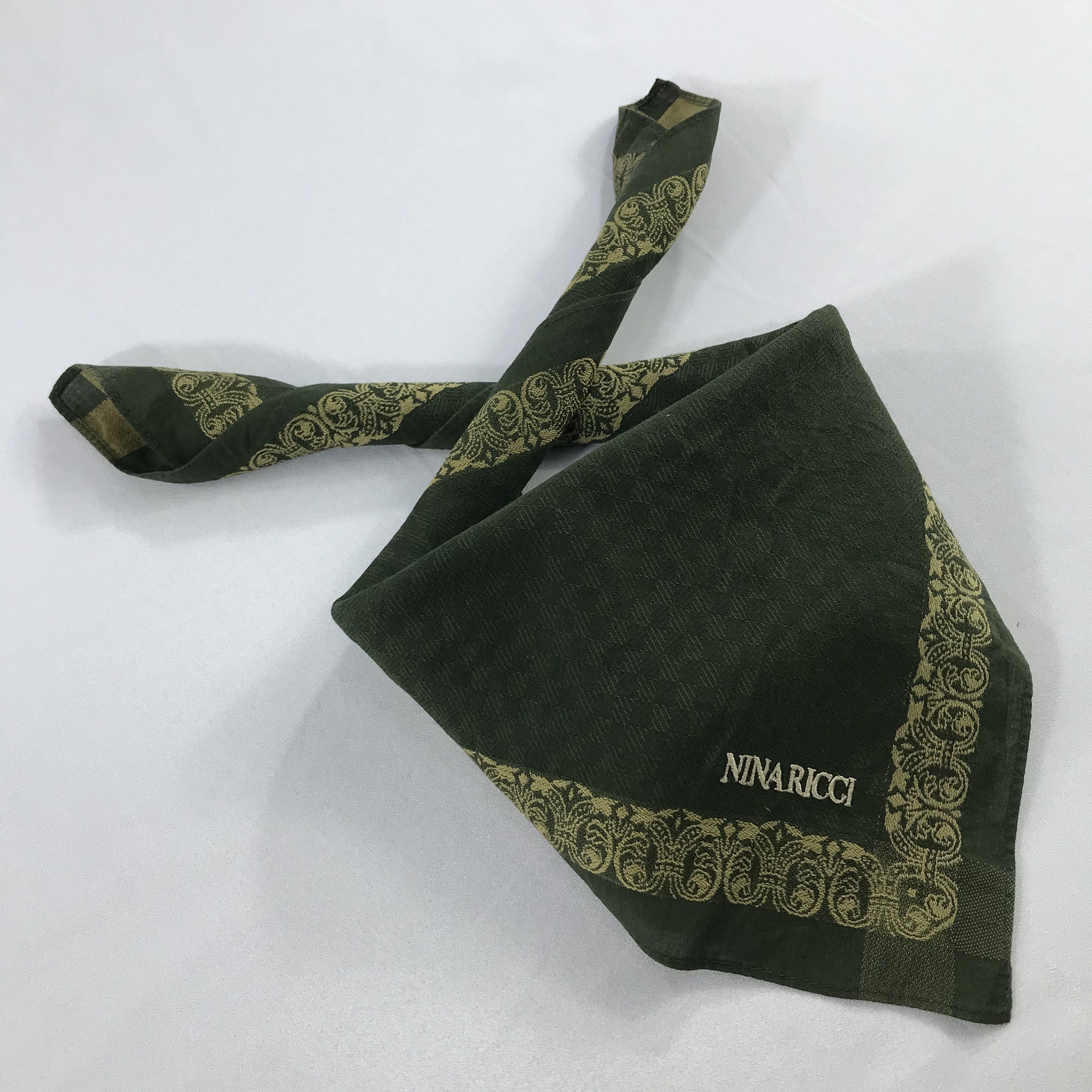 Nina Ricci × Vintage Nina Ricci Bandana / Handkerchief / Neckerchief - S2560 Size ONE SIZE - 4 Thumbnail