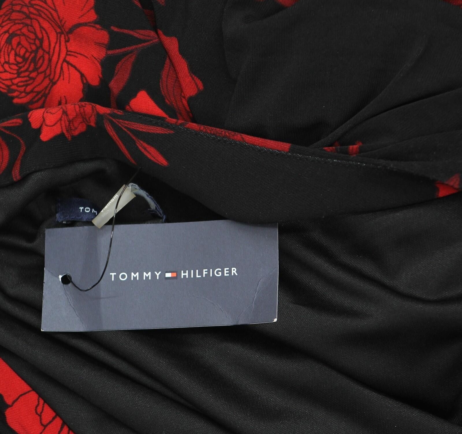 Tommy Hilfiger Nwt Tommy Hilfiger Smocked Midi Dress Black / Scarlet 8 Size M / US 6-8 / IT 42-44 - 3 Thumbnail