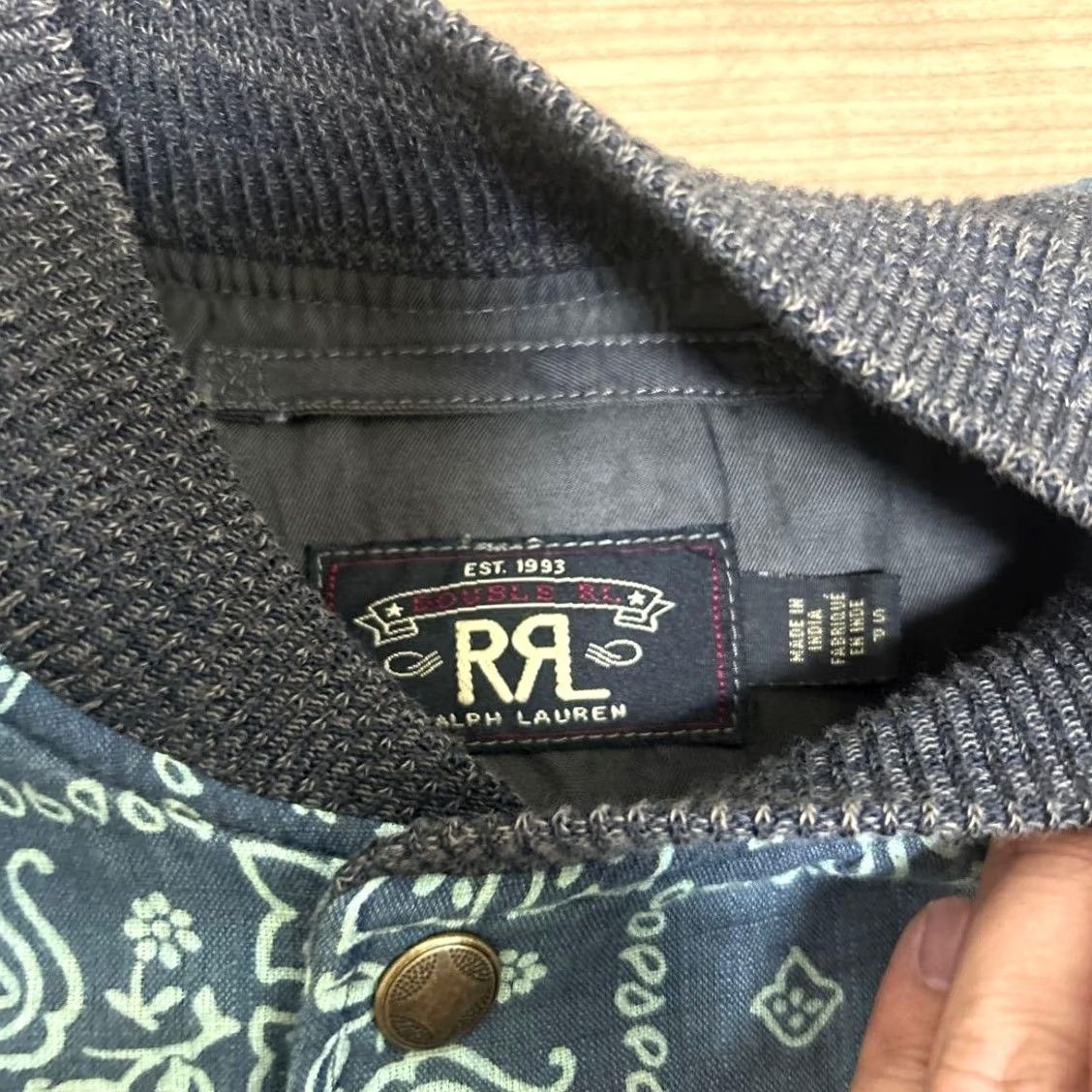 Ralph Lauren RRL Ralph Lauren Bomber Jacket Indigo Paisley Size S Mens Size US S / EU 44-46 / 1 - 3 Thumbnail