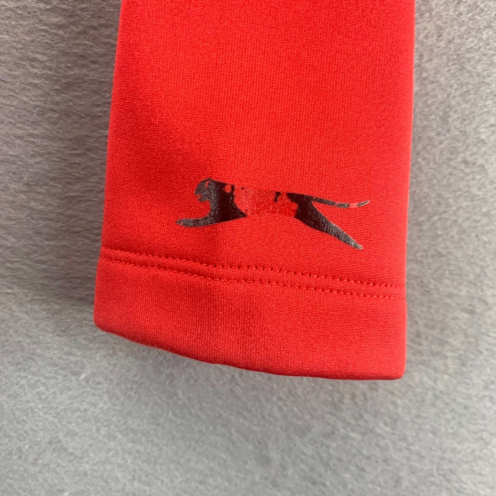 Vintage Slazenger Jacket Men Medium Red Golf Half Zip Track Active Fleece Lined Pullover Size US M / EU 48-50 / 2 - 7 Thumbnail