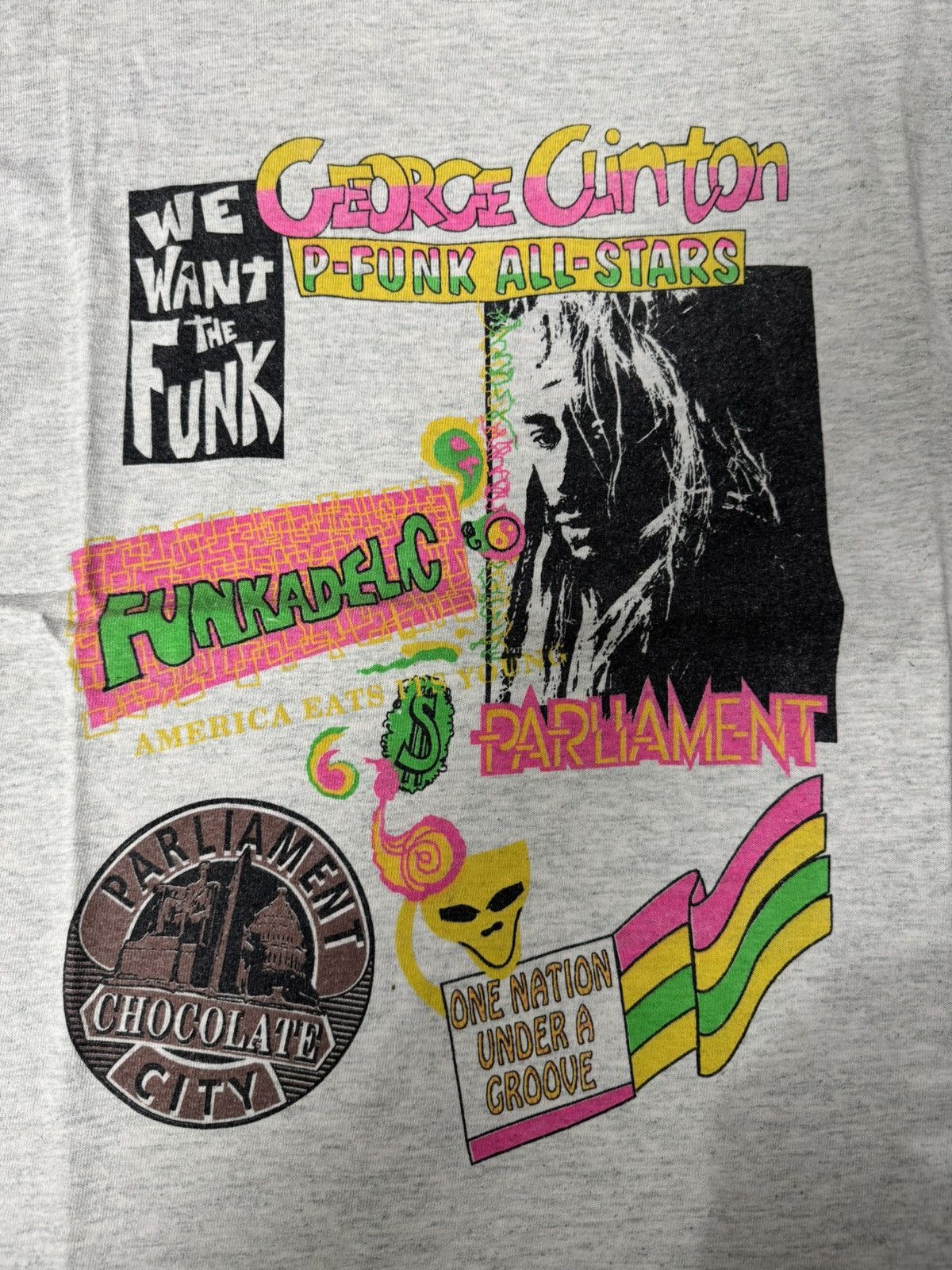 Band Tees VINTAGE 1993 GEORGE CLINTON & P-FUNK ALL STARS TOUR T-SHIRT Size US L / EU 52-54 / 3 - 3 Thumbnail