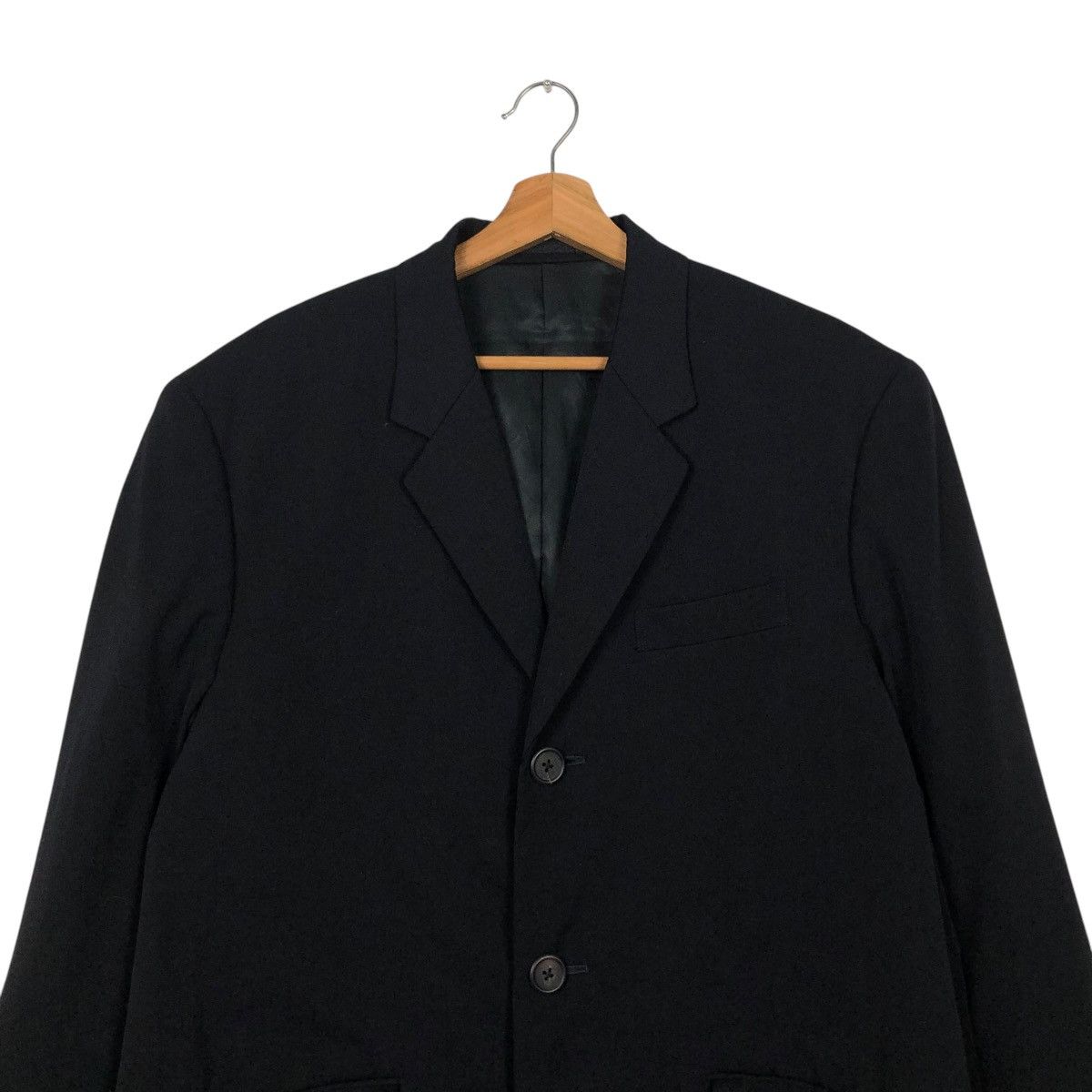 Yohji Yamamoto 🔥ICONIC RICH BLACK WOOL LONG JACKET Y’S FOR MEN JACKET Size US S / EU 44-46 / 1 - 4 Thumbnail