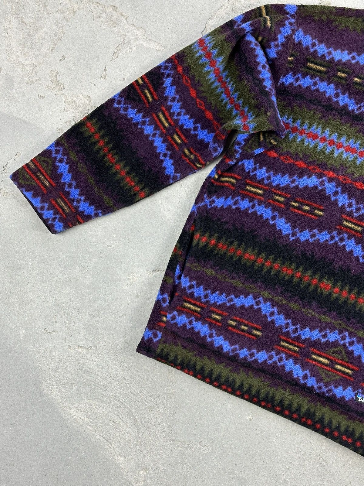 Patagonia 90s Patagonia Synchilla Aztec Fleece Size US S / EU 44-46 / 1 - 2 Thumbnail