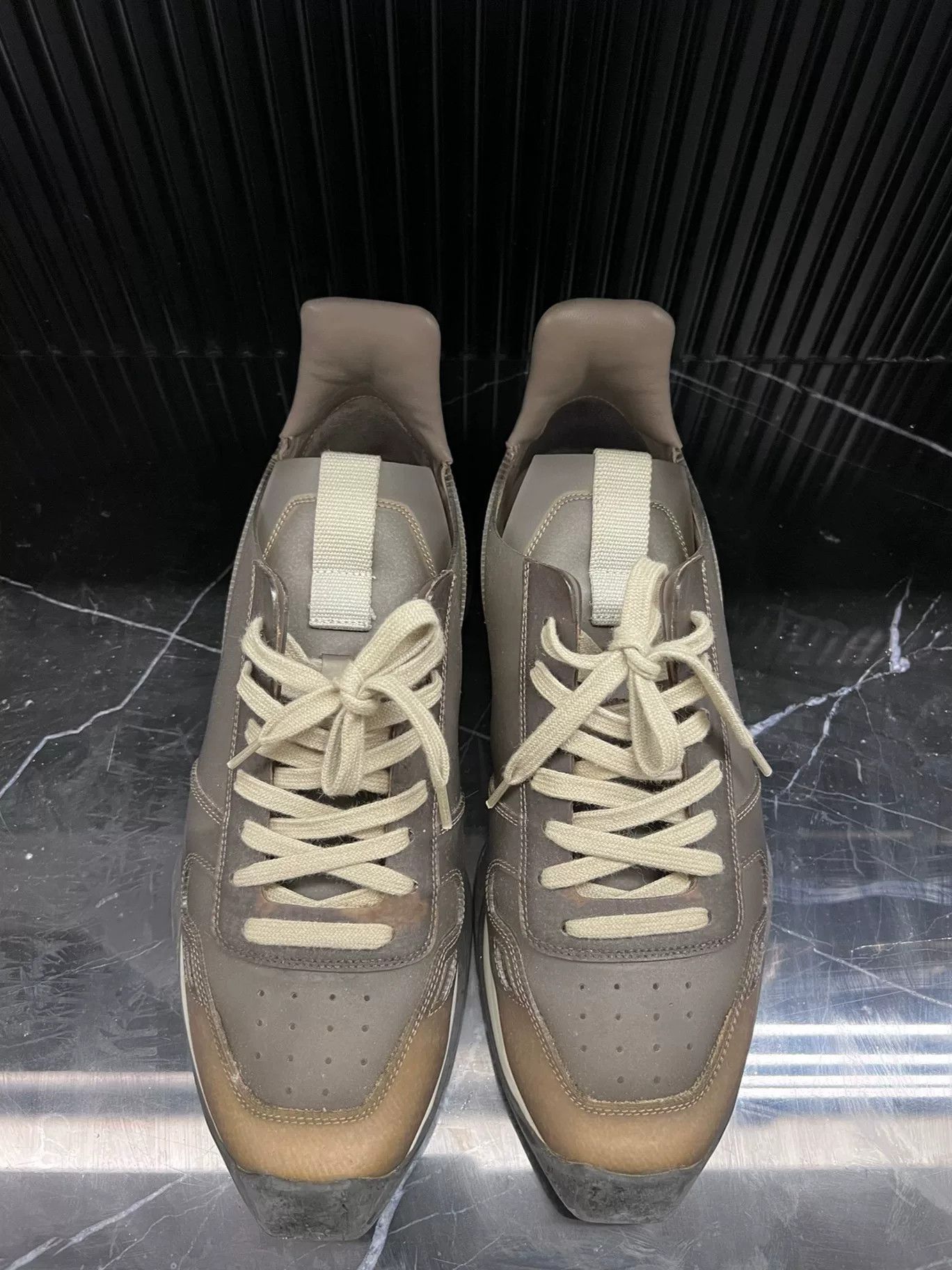 rick owens low-top sneakers in size 40.5