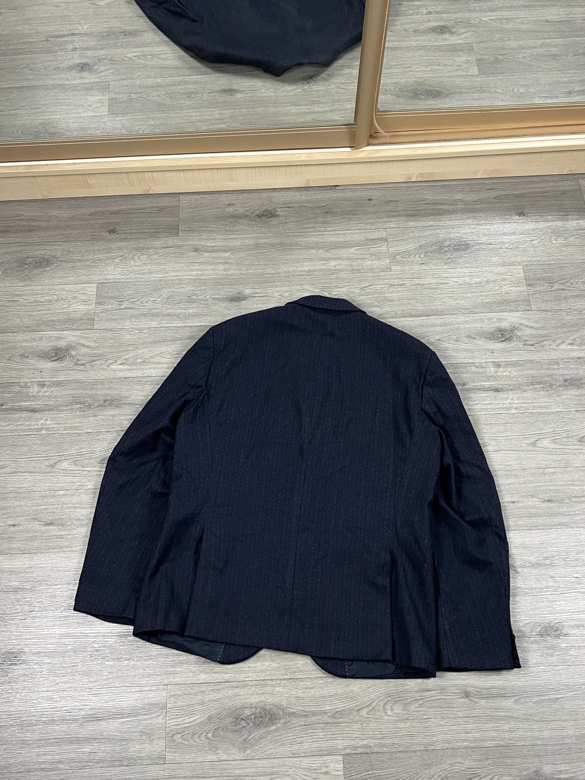 Neil Barrett Neil Barrett Navy and White Wool Pinstripe Suit Mens Size 56 Size 46R - 11 Thumbnail