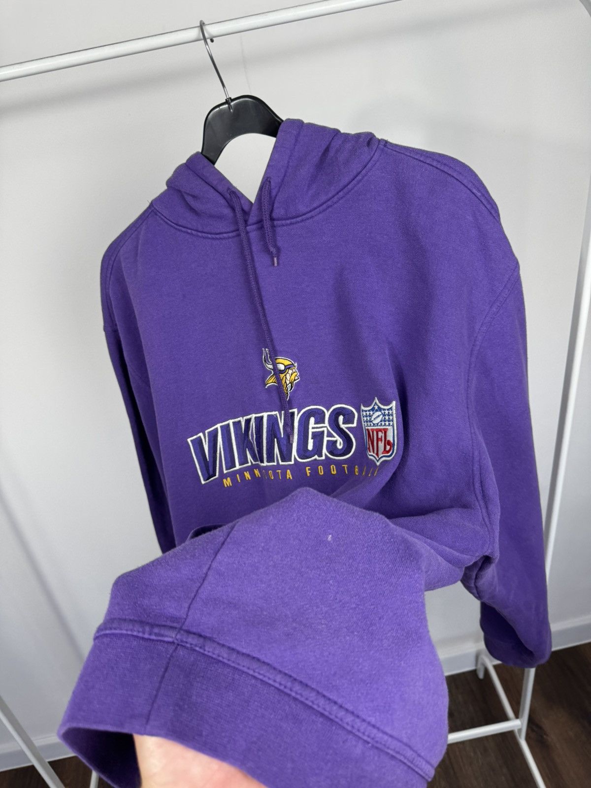 Reebok Vintage Reebok NFL Minnesota Vikings Hoodie Sweatshirt XL Size US XL / EU 56 / 4 - 7 Thumbnail