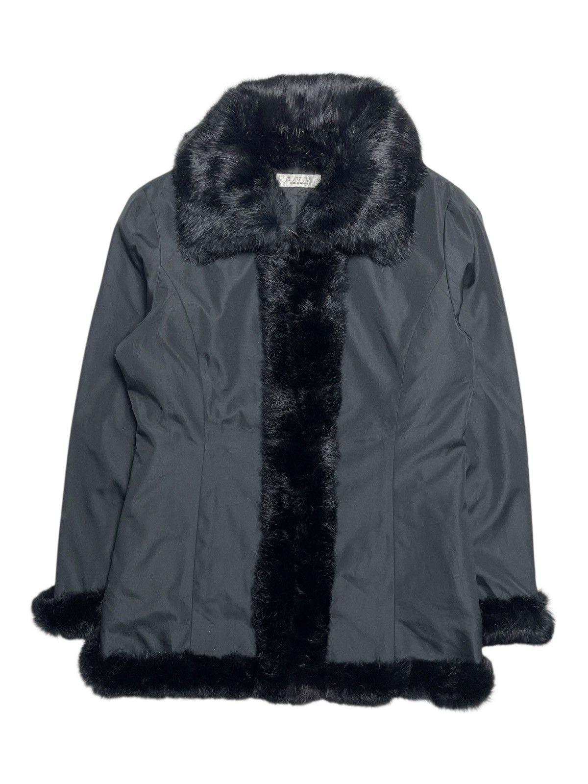 Michel Klein 2000’s Michel Klein - Vkei Style Black Faux Fur Jacket Size US S / EU 44-46 / 1 - 1 Thumbnail