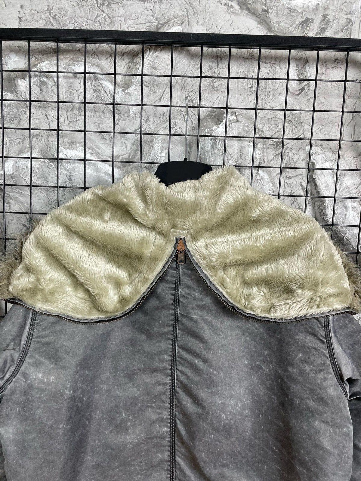 River Island Vintage Fade Fur Jacket Y2K If Six Was Nine LGB Archive Vibe Size US L / EU 52-54 / 3 - 12 Thumbnail
