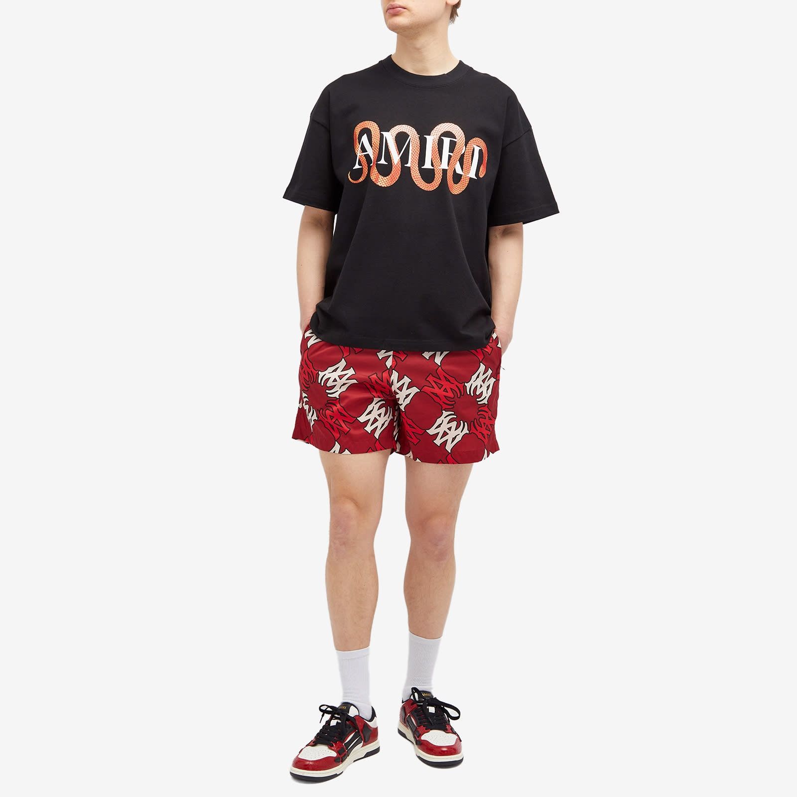 Amiri o1s1wg110126 Quad Print Swim Shorts in Multicolor Size US 30 / EU 46 - 4 Thumbnail