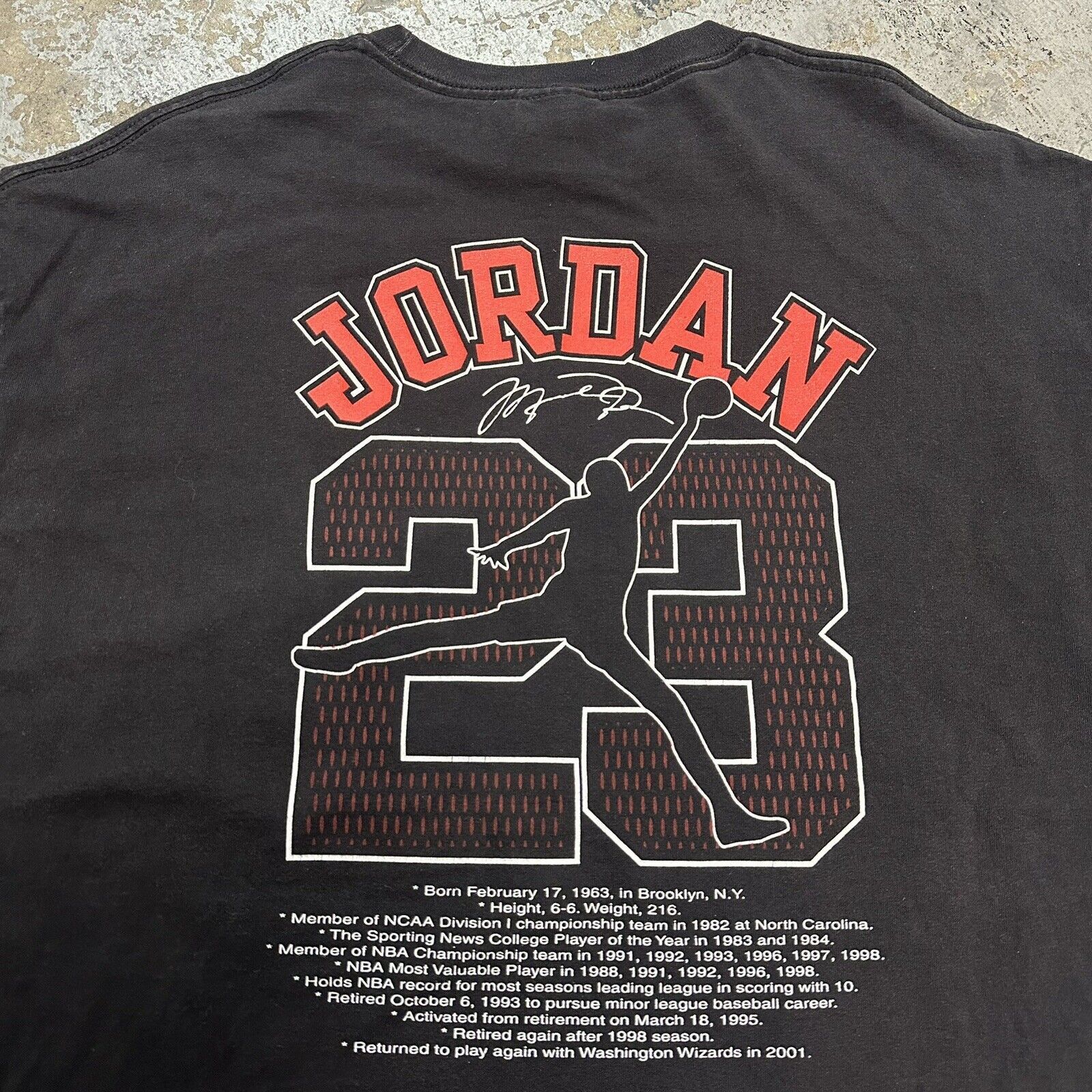 Jordan Brand × NBA × Vintage Vintage 2001 Michael Jordan Wizards Chicago Bulls T-Shirt Size US XL / EU 56 / 4 - 2 Thumbnail
