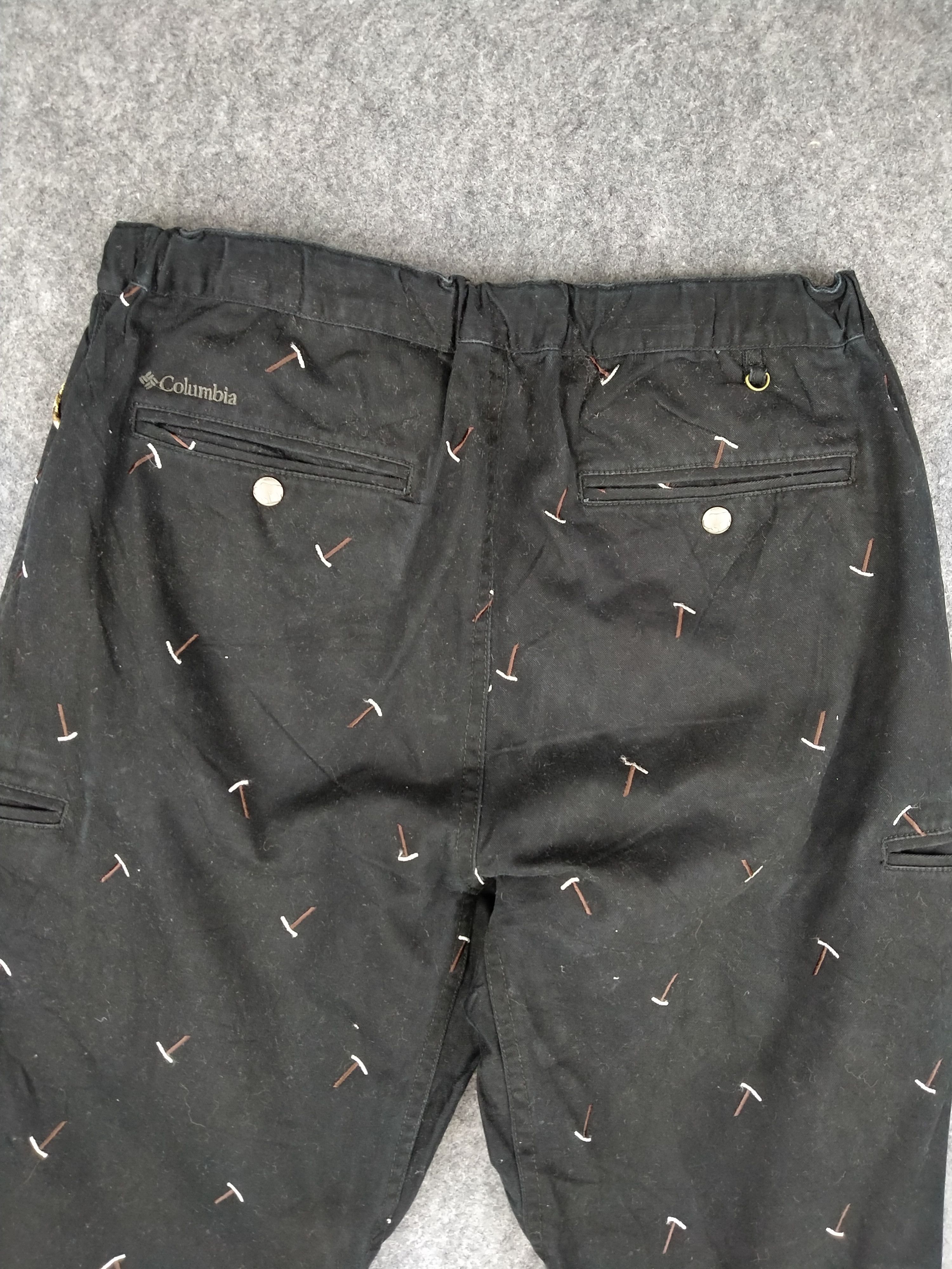 Japanese Brand Columbia Embroidery Cargo Multi Pocket Pants 31 x 33 -CP129 Size US 31 - 3 Thumbnail