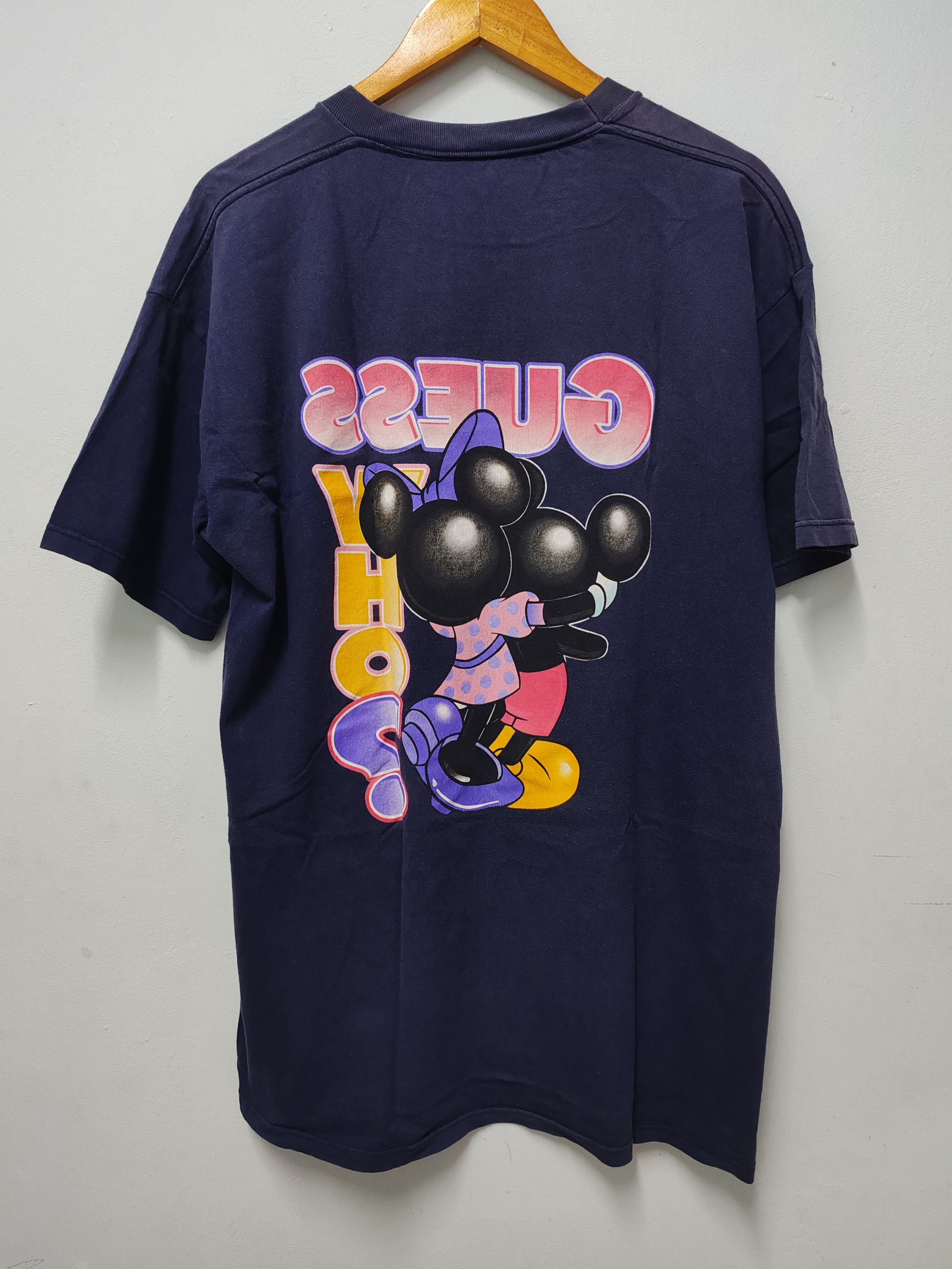 Disney Vintage Mickey Minnie Guess Who? Disney Tee Cartoons Size US L / EU 52-54 / 3 - 2 Thumbnail
