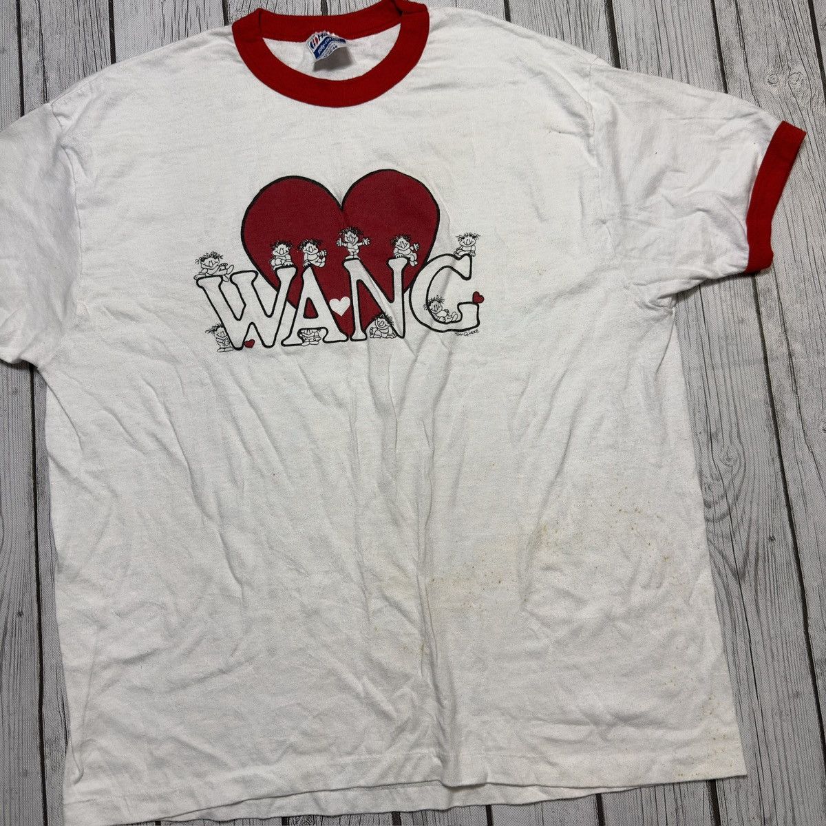 Hanes × Vintage Vintage Wang ringer tee Size US XL / EU 56 / 4 - 3 Thumbnail