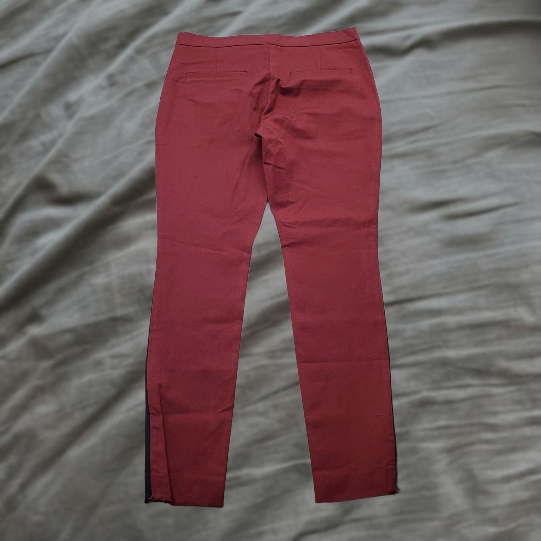 Banana Republic Banana Republic Womens 4P Burgundy Sloan Pants Stretch Skinny Ankle Zip Pockets Size 27" / US 4 / IT 40 - 1 Thumbnail