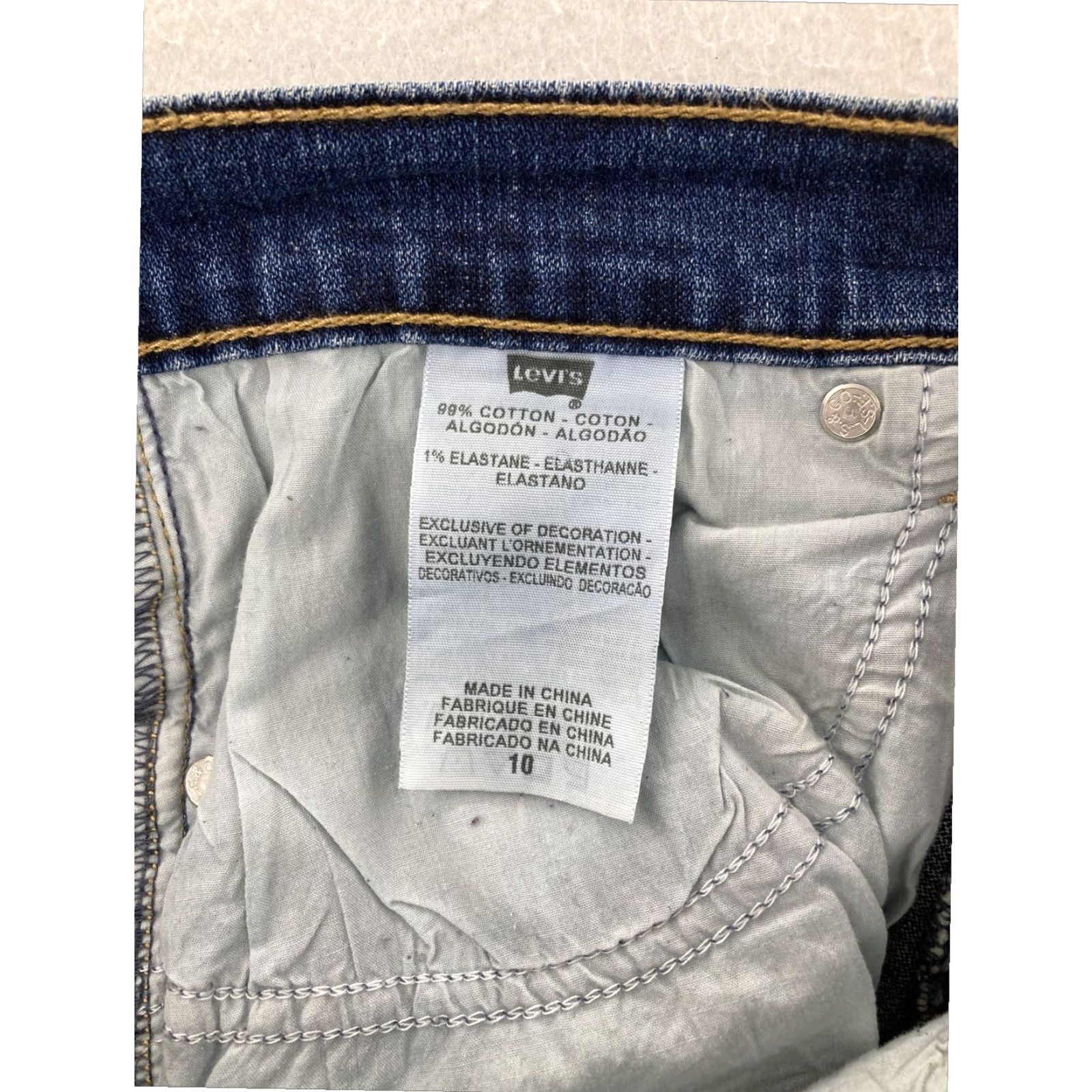 Levi's Levi's Women's Blue Mid Rise Cropped Jeans Size 10 Regular Size 32" / US 10 / IT 46 - 4 Thumbnail