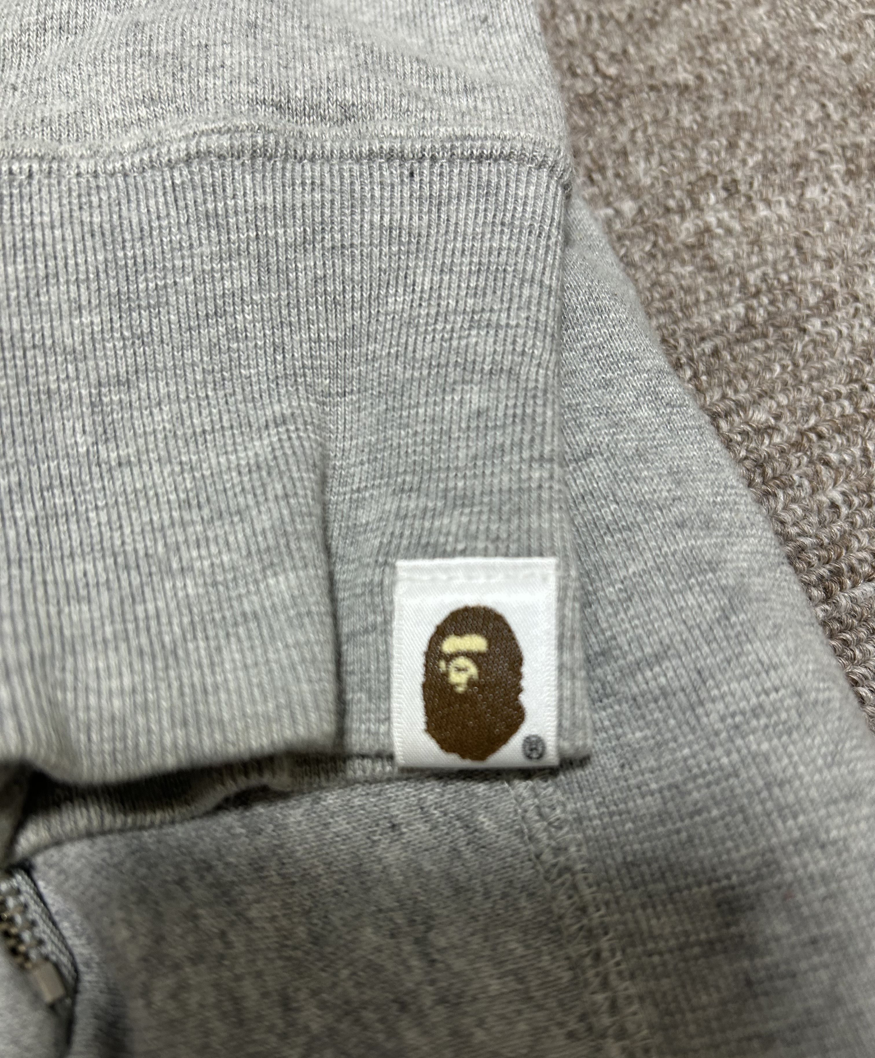 Bape Bape Gray Fire College Logo Flame Pullover Hoodie Size US S / EU 44-46 / 1 - 9 Thumbnail