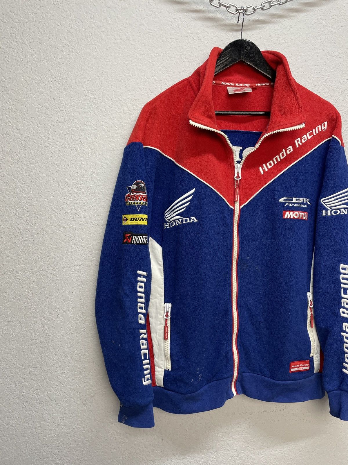 Honda Vintage Y2K Honda Official Racing Teddy Fleece Jacket Size US L / EU 52-54 / 3 - 2 Thumbnail