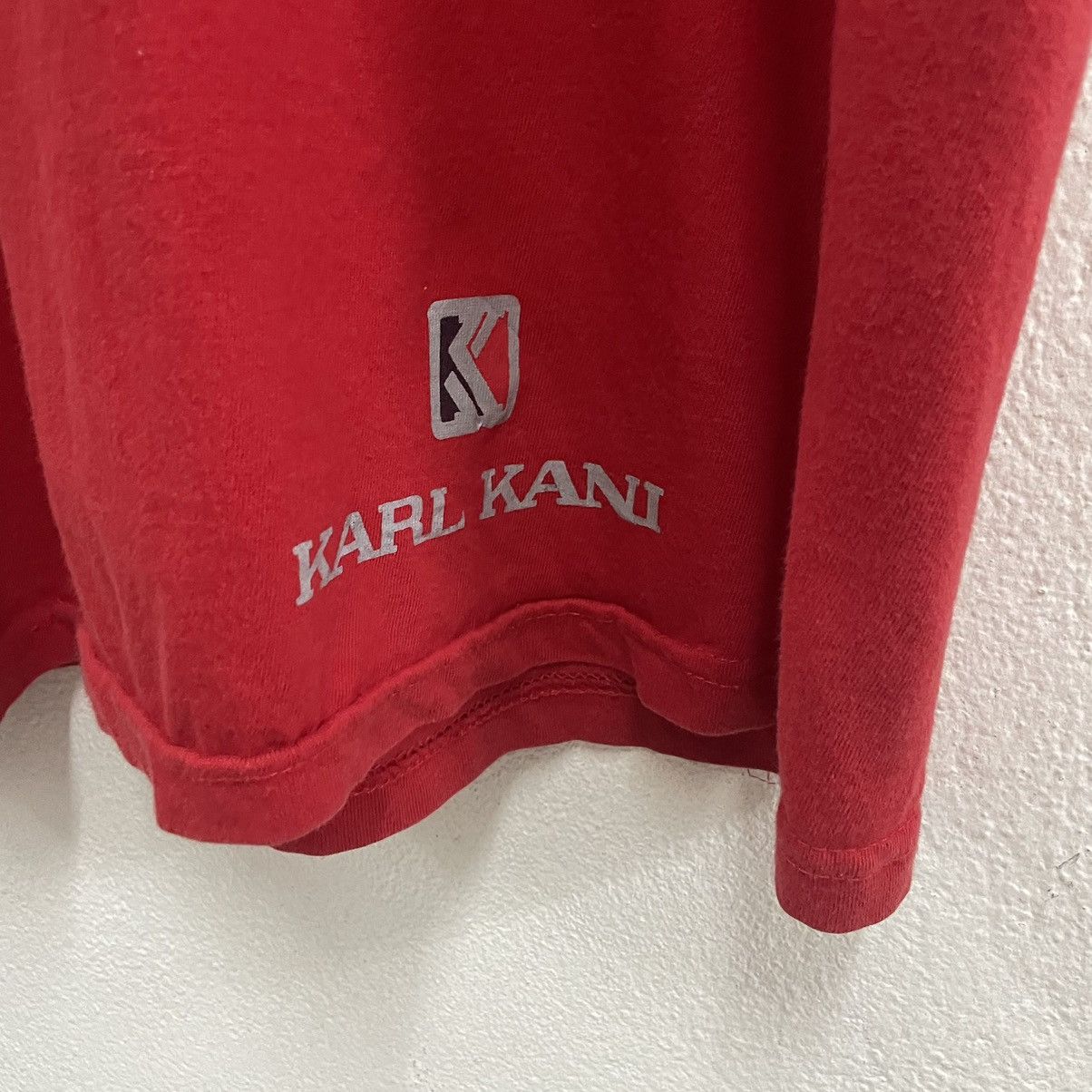 Karl Kani × Vintage 🔥Vintage Karl Kani Sports Embroidered Big Logo Skate Tee Size US L / EU 52-54 / 3 - 5 Thumbnail