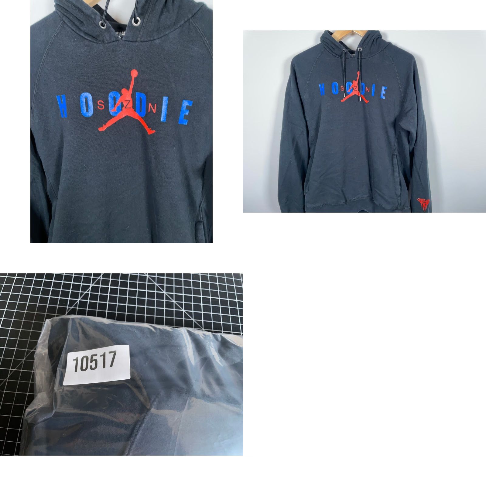 Jordan Brand Jordan Carmelo Anthony Hoodie Sweatshirt Adult Large Black Raglan Hooded Pullover Graphic Print Men’s Size US L / EU 52-54 / 3 - 9 Thumbnail