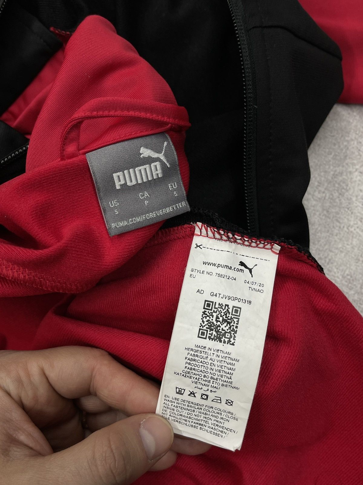 Puma Puma AC Milan DryCell Training Track Jacket Red Black Size US S / EU 44-46 / 1 - 10 Thumbnail