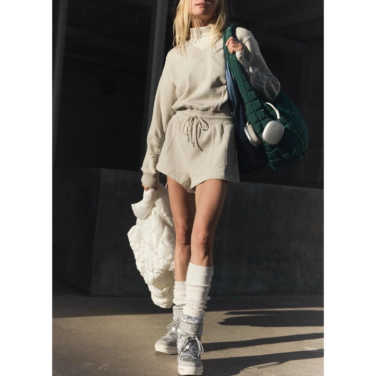 Free People Free People NWT Intercept Romper Medium in Heather Gray Size M / US 6-8 / IT 42-44 - 7 Thumbnail