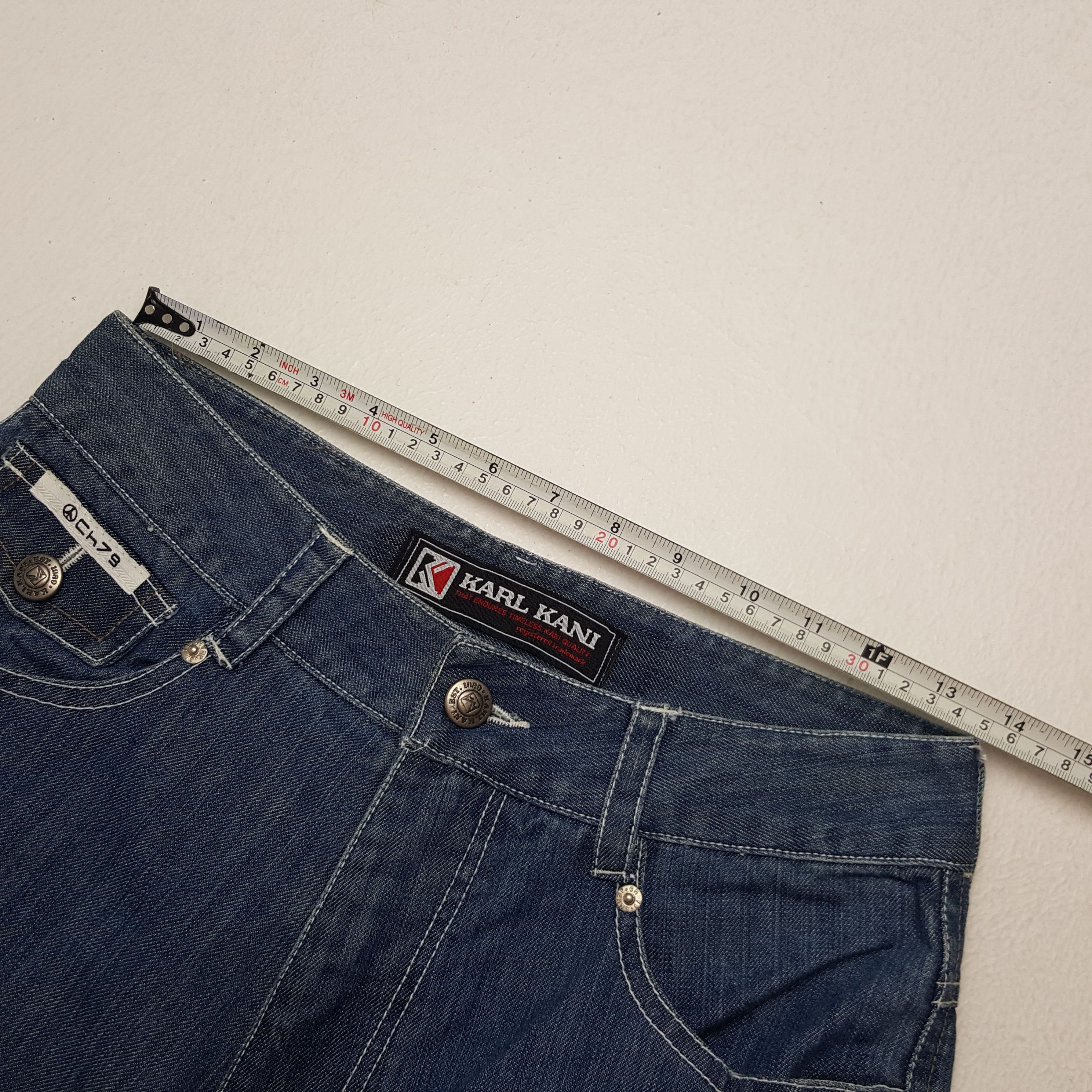 Karl Kani × Vintage Vintage Karl Kani American Baggy Style Cargo Denim Jeans Size US 27 - 9 Thumbnail
