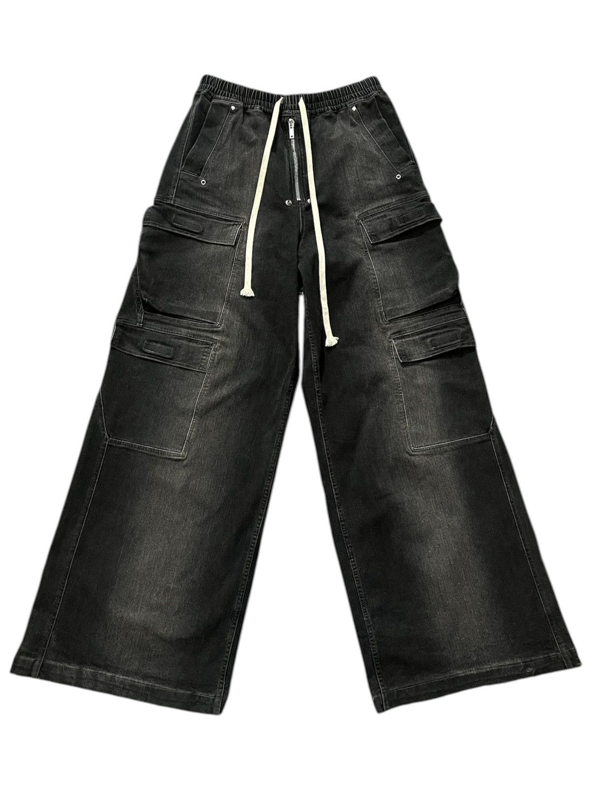 Rick Owens Drkshdw Rick Owens DRKSHDW Bella Double Cargo Denim Size US 32 / EU 48 - 1 Thumbnail