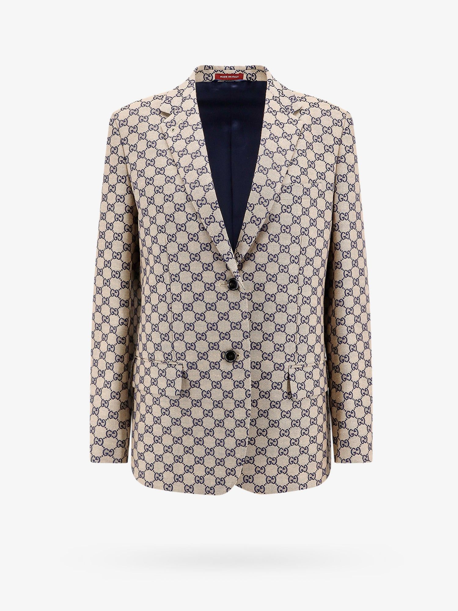 image of Gucci Blazer Woman Beige Blazers E Vests, Women's (Size Medium)