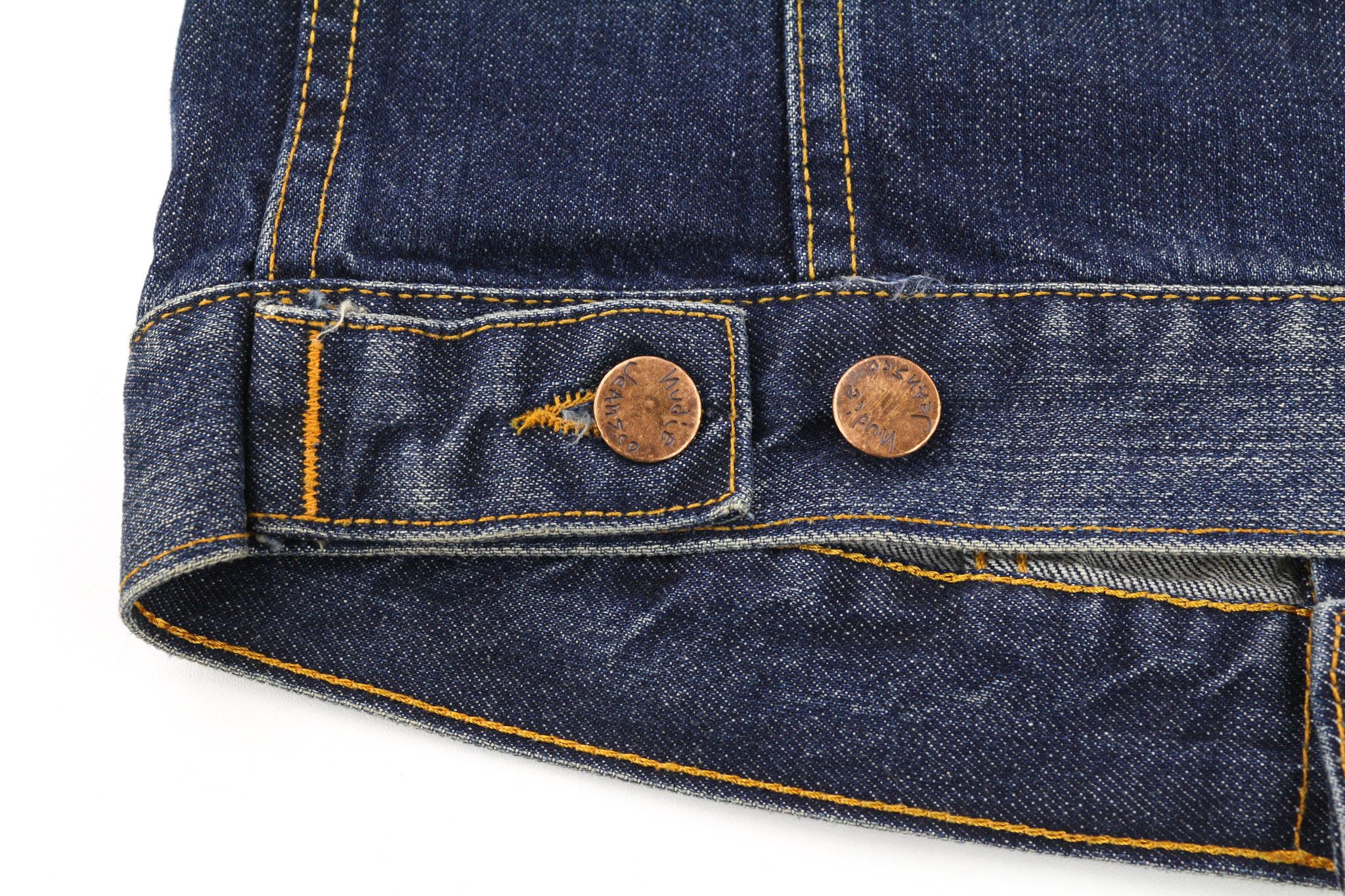 Nudie Jeans TERRY ORG. CONTRAST S Organic Cotton Blue Denim 80380 Size US S / EU 44-46 / 1 - 6 Thumbnail