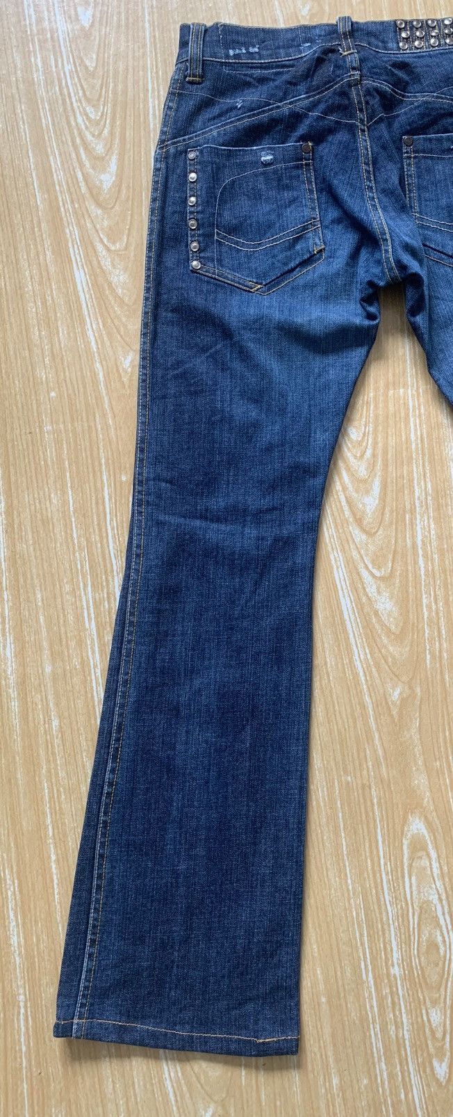 Japanese Brand 🔥 Ocean Pacific Distressed Flare Bootcut Unisex Jeans Pant Size US 27 - 15 Thumbnail