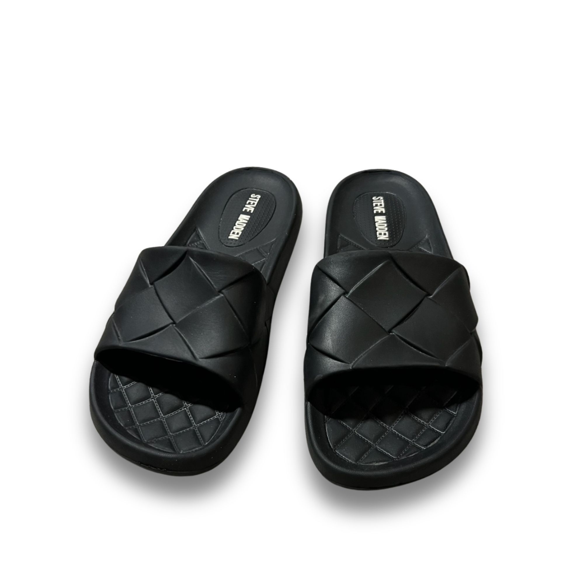 Steve Madden Steve Madden Black Quilted Slides Sandals Slip-On Comfortabl Size US 7 / IT 37 - 4 Thumbnail