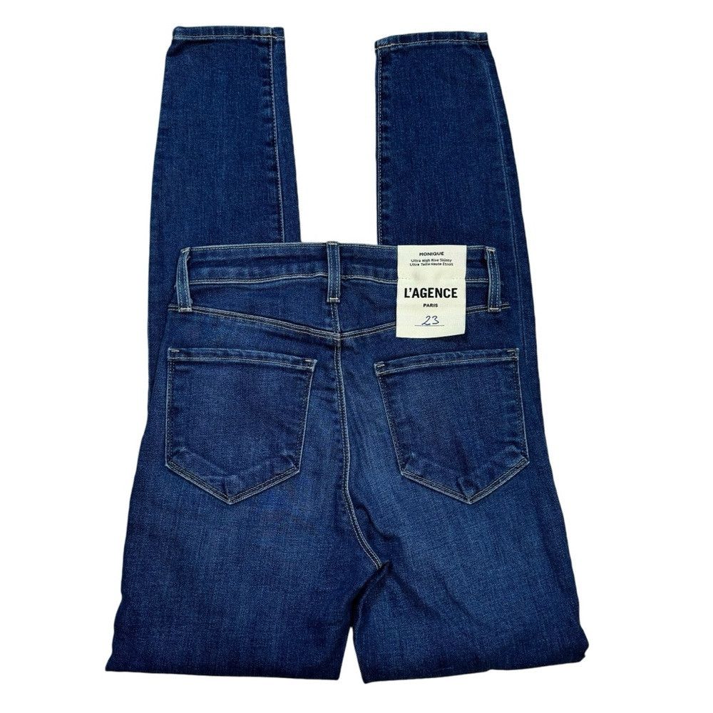 L'AGENCE NWT New $275 L'AGENCE Monique High Rise Skinny Jeans Size 2 Size 23" - 5 Thumbnail