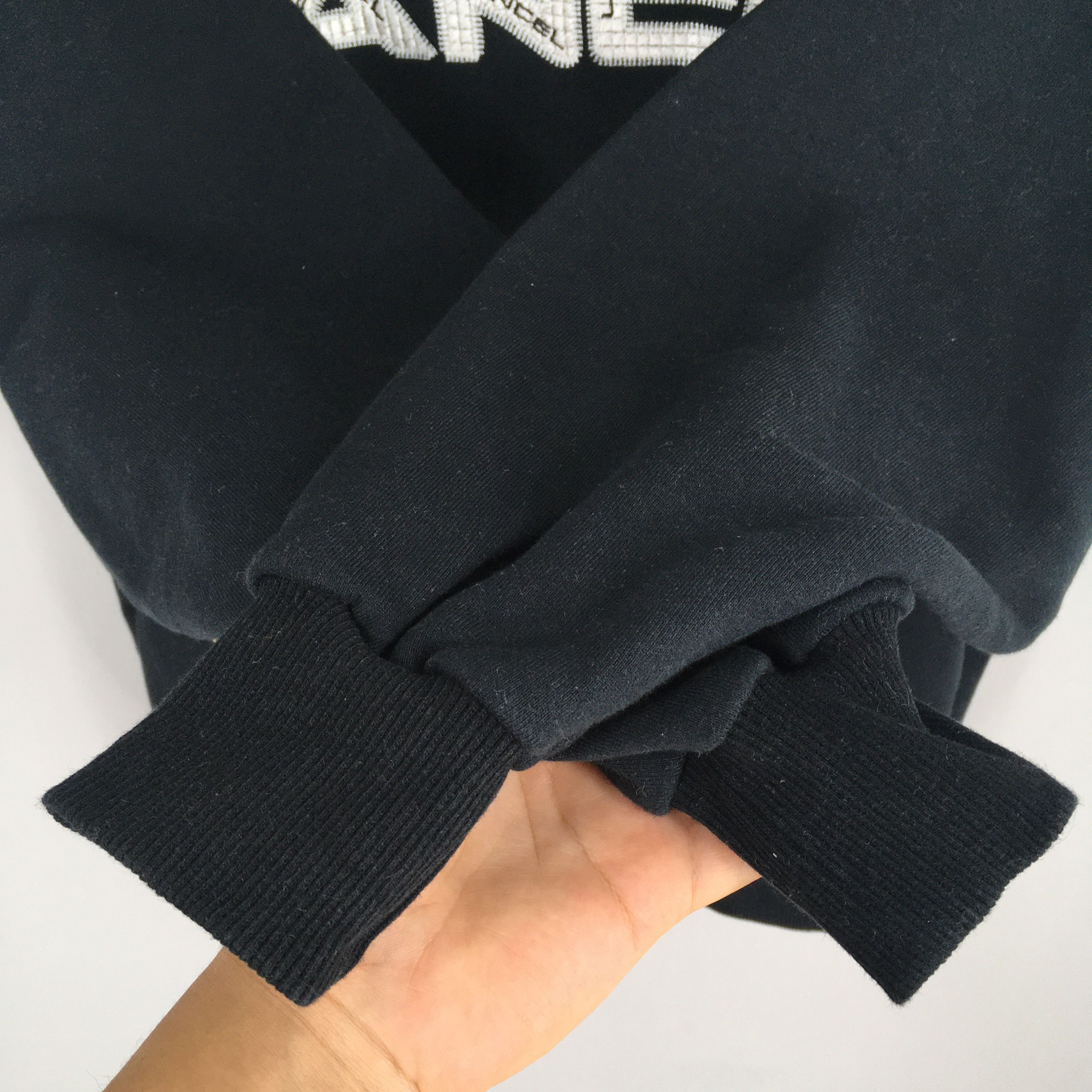 Designer × Lancel × Vintage Vintage 90s Lancel Paris Black Sweatshirt Medium Size US M / EU 48-50 / 2 - 5 Thumbnail