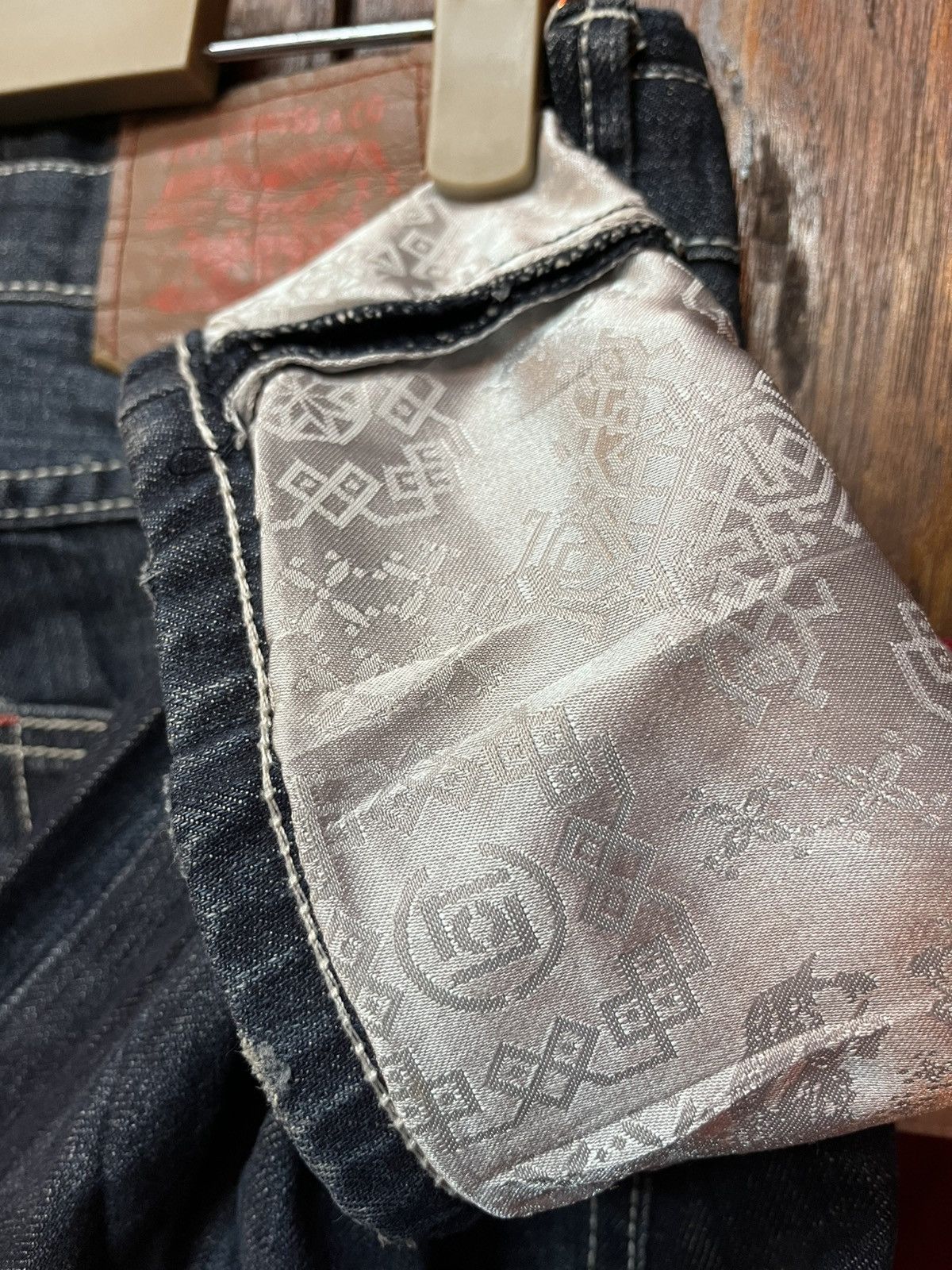Levi's Vintage Y2K Levis X Clot Collaboration Denim Size US 29 - 9 Thumbnail