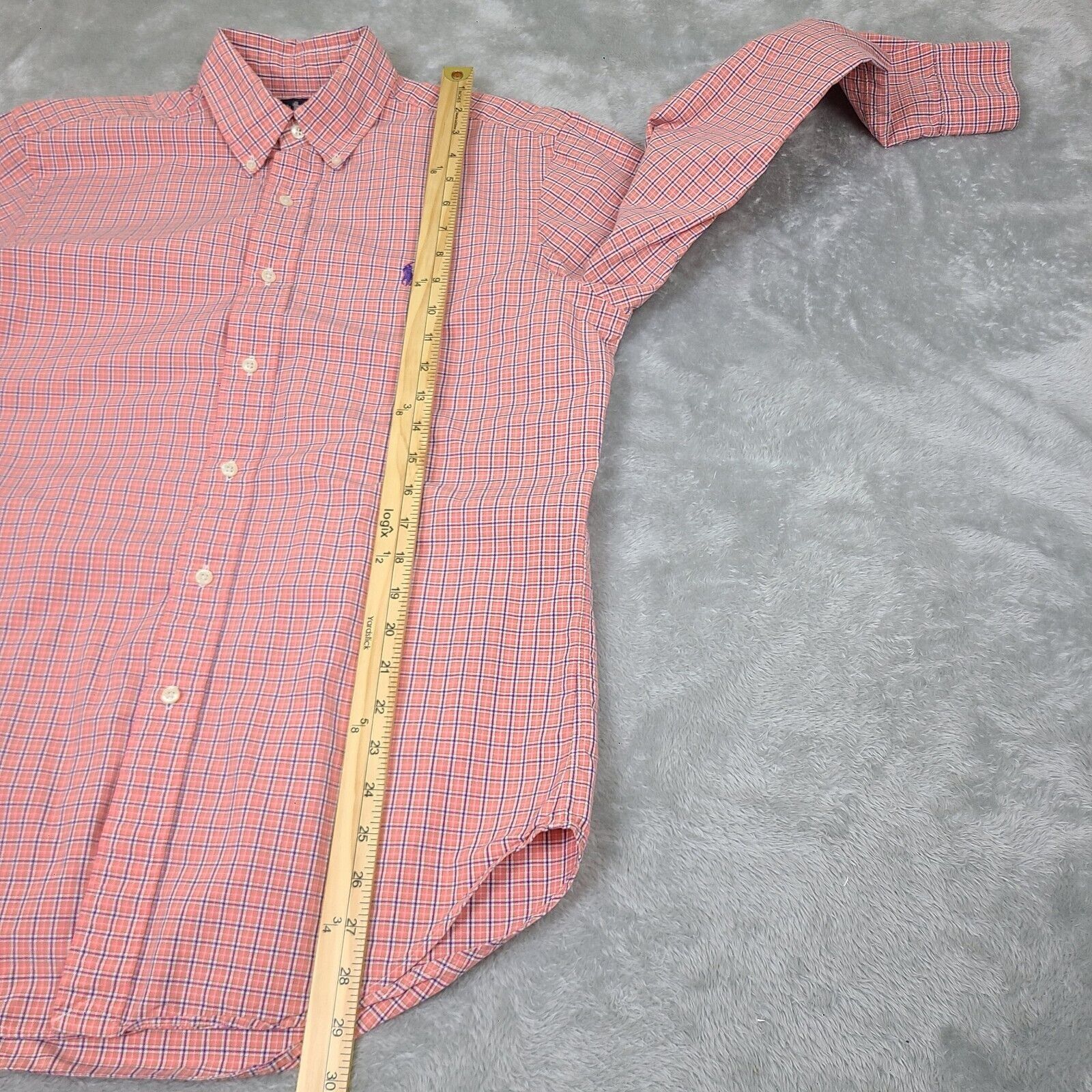 Polo Ralph Lauren Ralph Lauren Dress Shirt 15 32/33 Purple Pony Long Sleeve Pi Size US XL / EU 56 / 4 - 6 Thumbnail