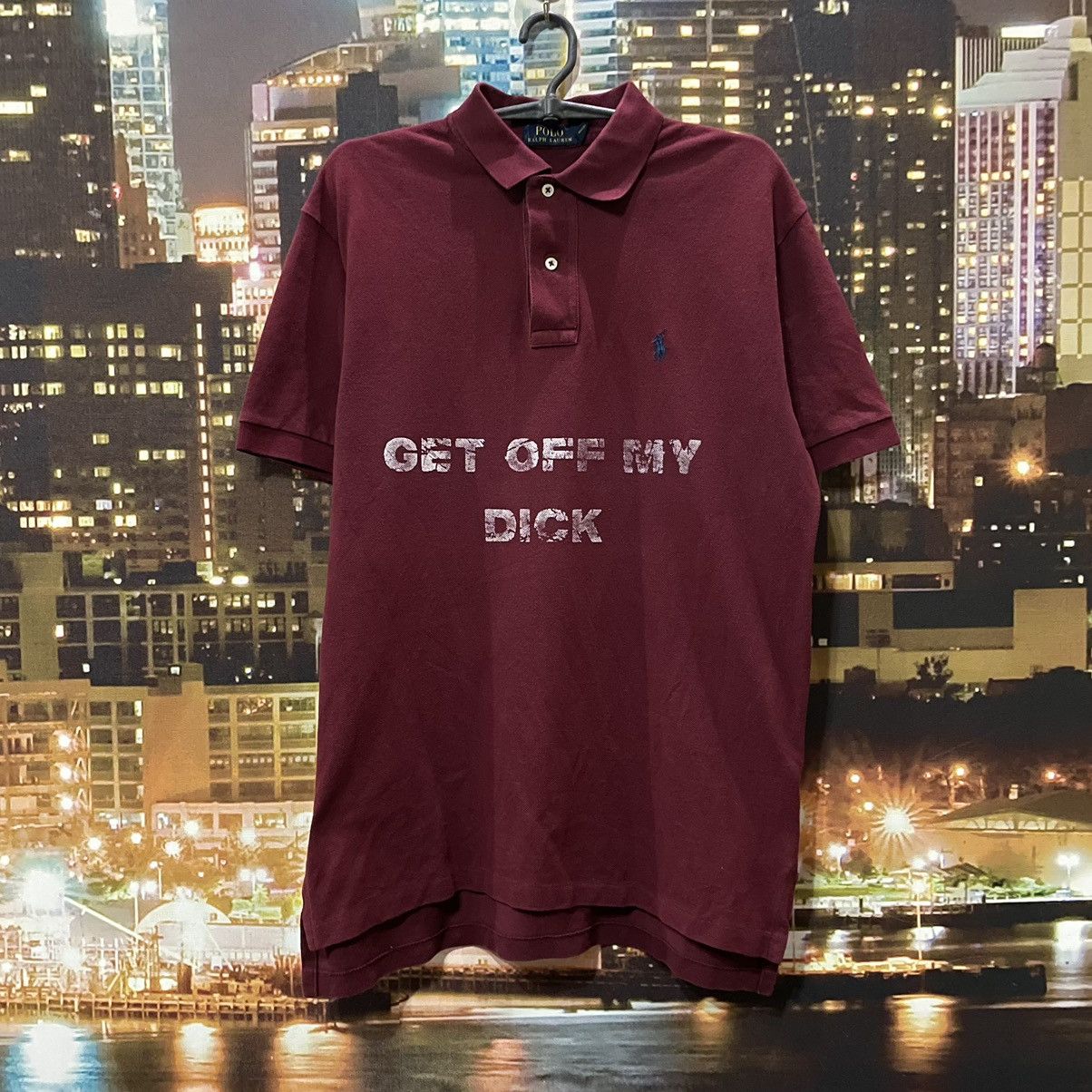 Polo Ralph Lauren VINTAGE 90S RALPH LAUREN GET OFF MY DICK PENIS FUNNY PORNO Size US L / EU 52-54 / 3 - 1 Thumbnail