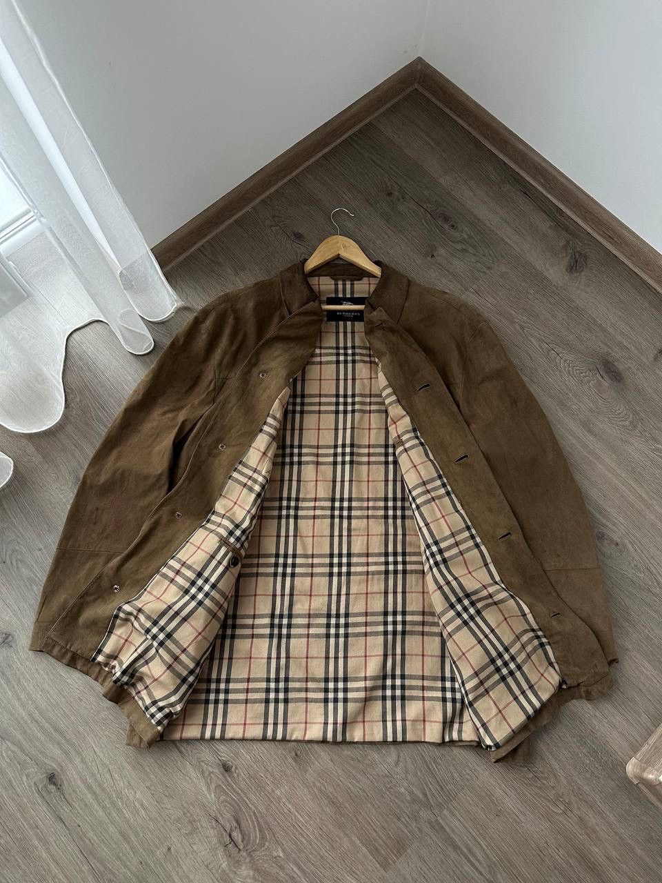 Burberry × Vintage Vintage Burberry Nova Check Brown Coats Jacket Size US L / EU 52-54 / 3 - 11 Thumbnail